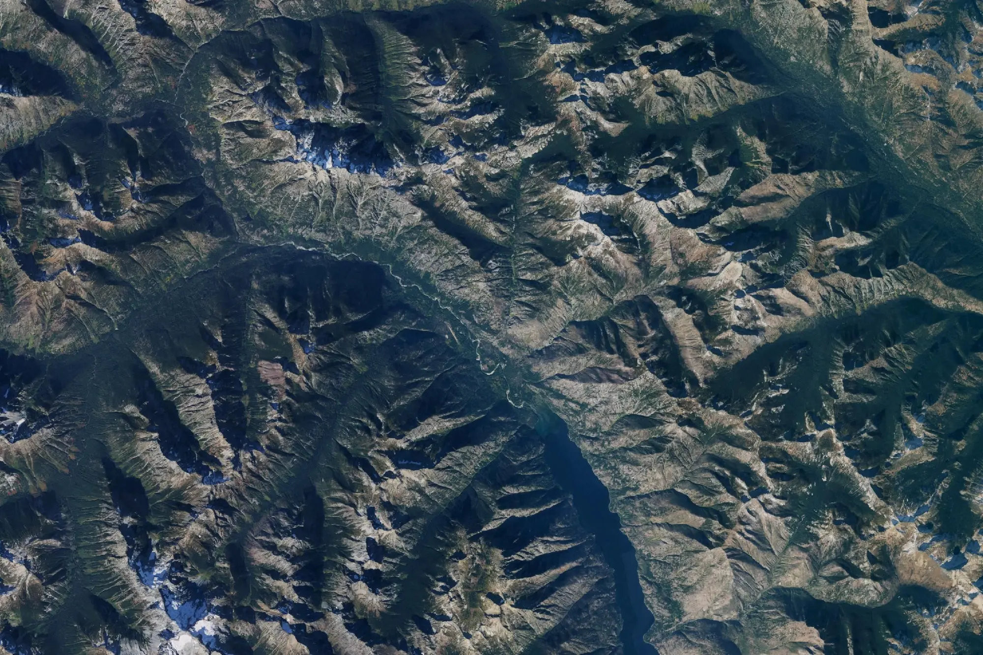 Aerial view of Lake Chelan National Recreation Area