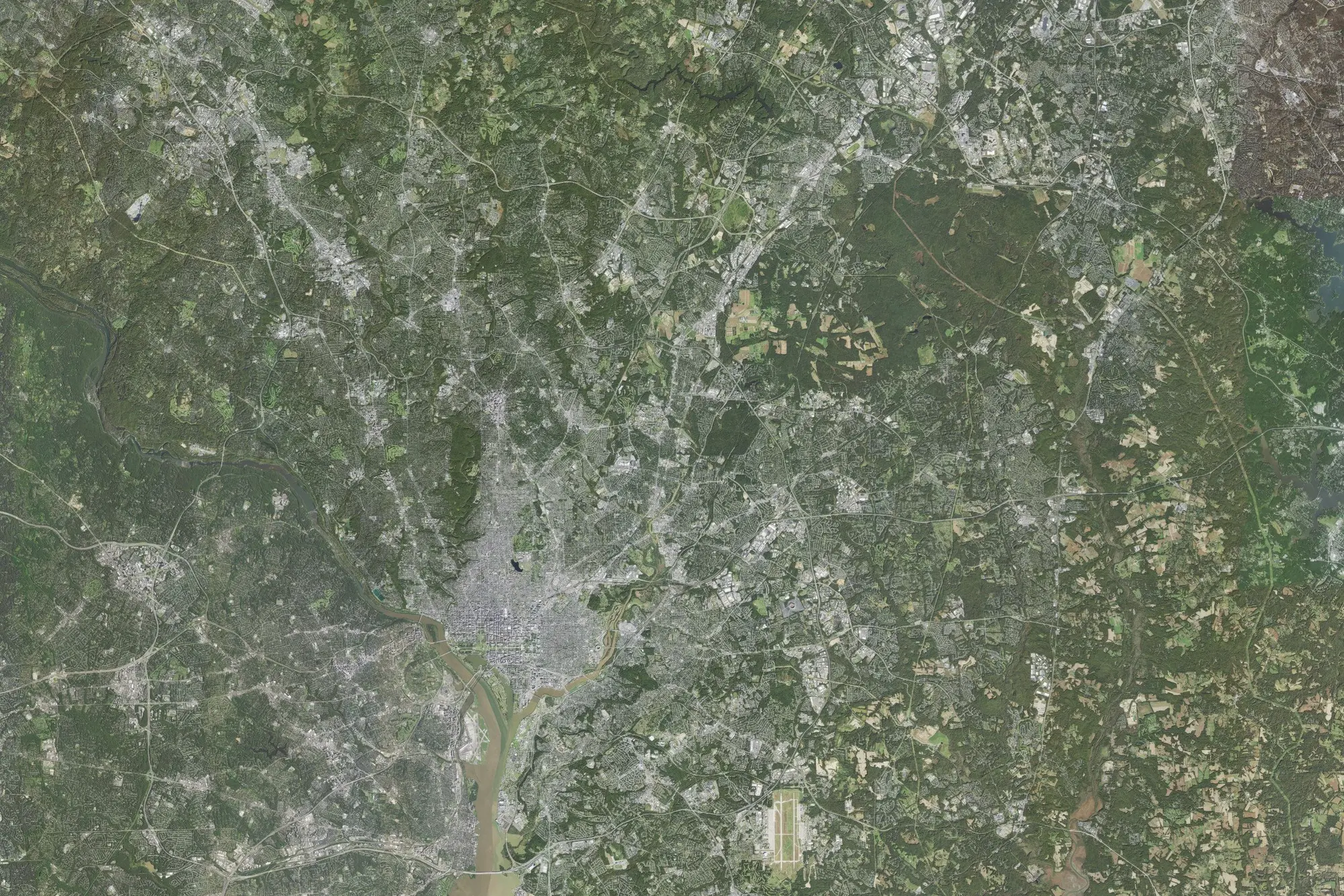 Aerial view of National Capital Parks