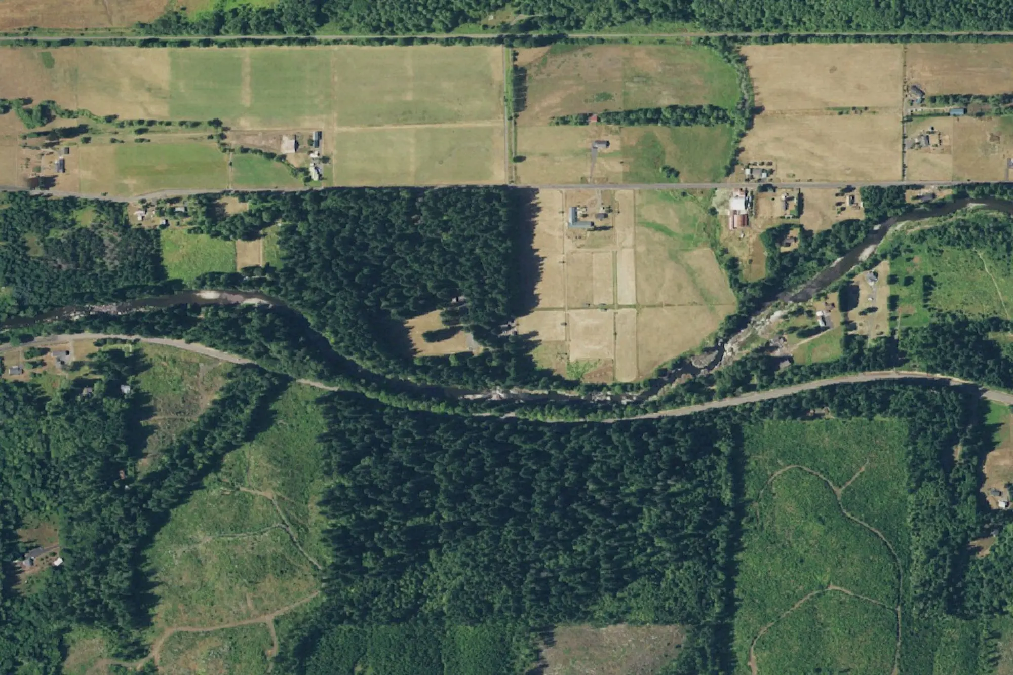 Aerial view of Rainbow Falls