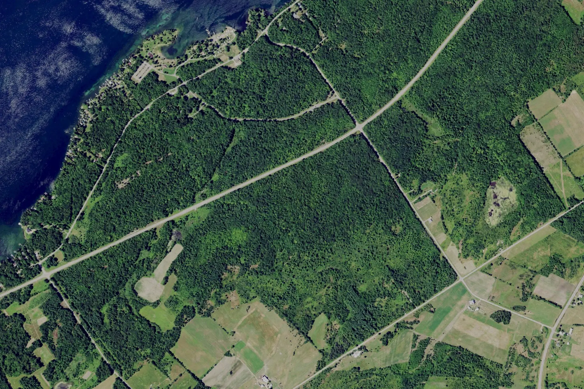 Aerial view of Jacques Cartier State Park