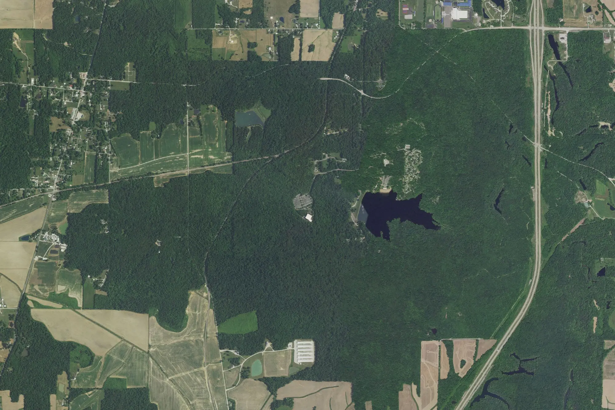 Aerial view of Lincoln State Park