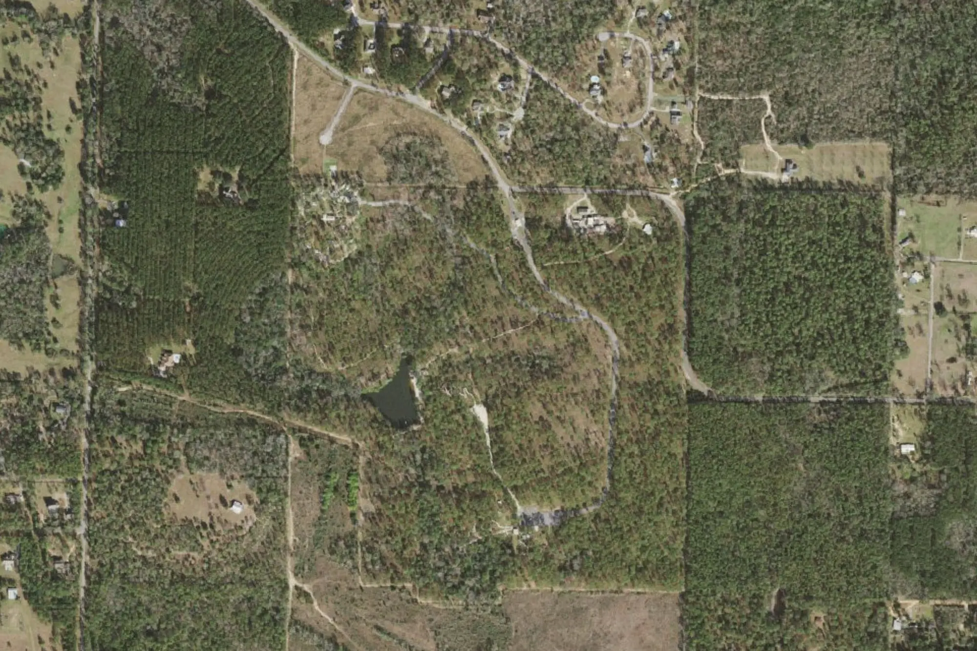 Aerial view of Falling Waters State Park