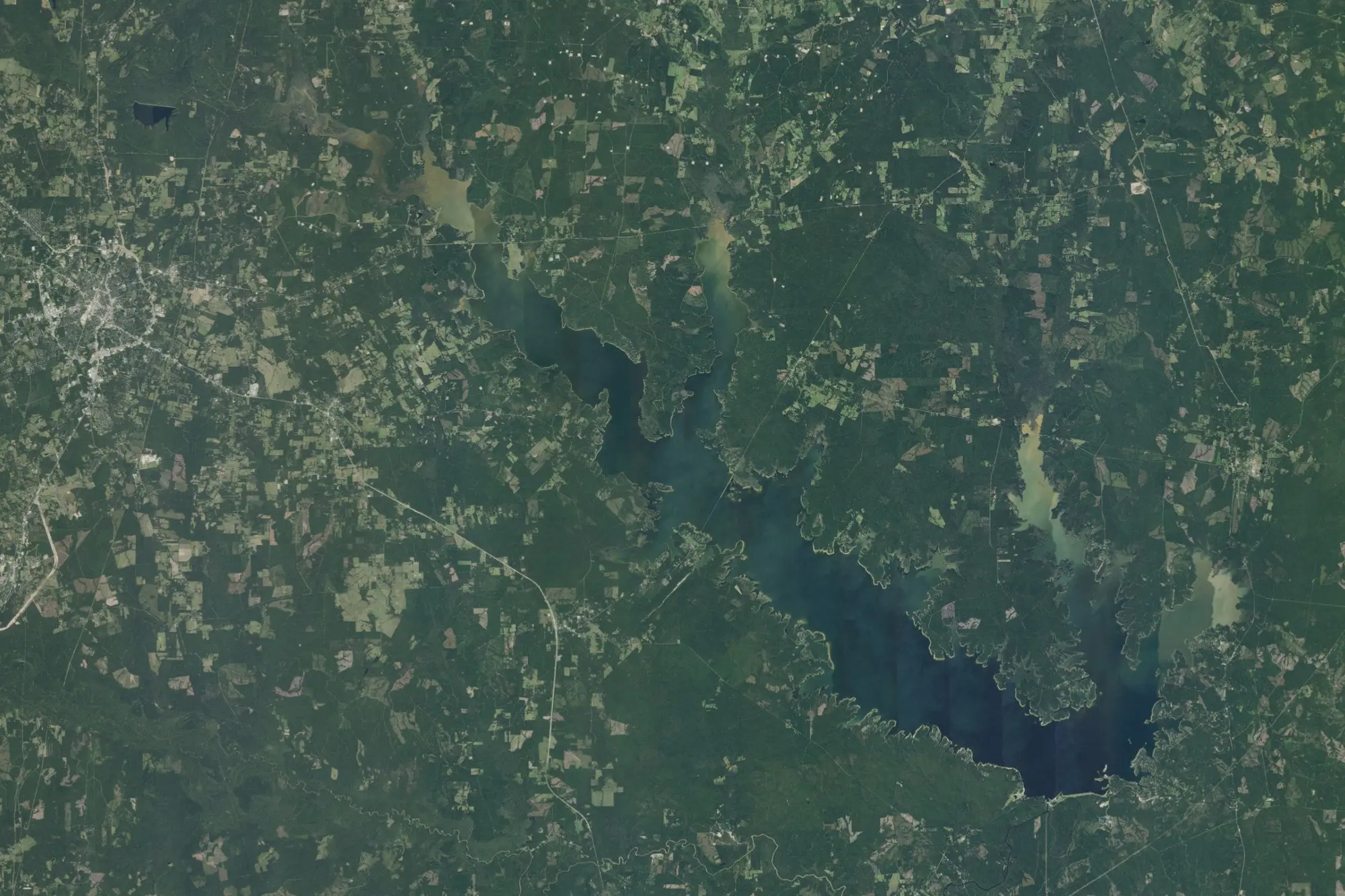 Aerial view of Sam Rayburn Recreation Area