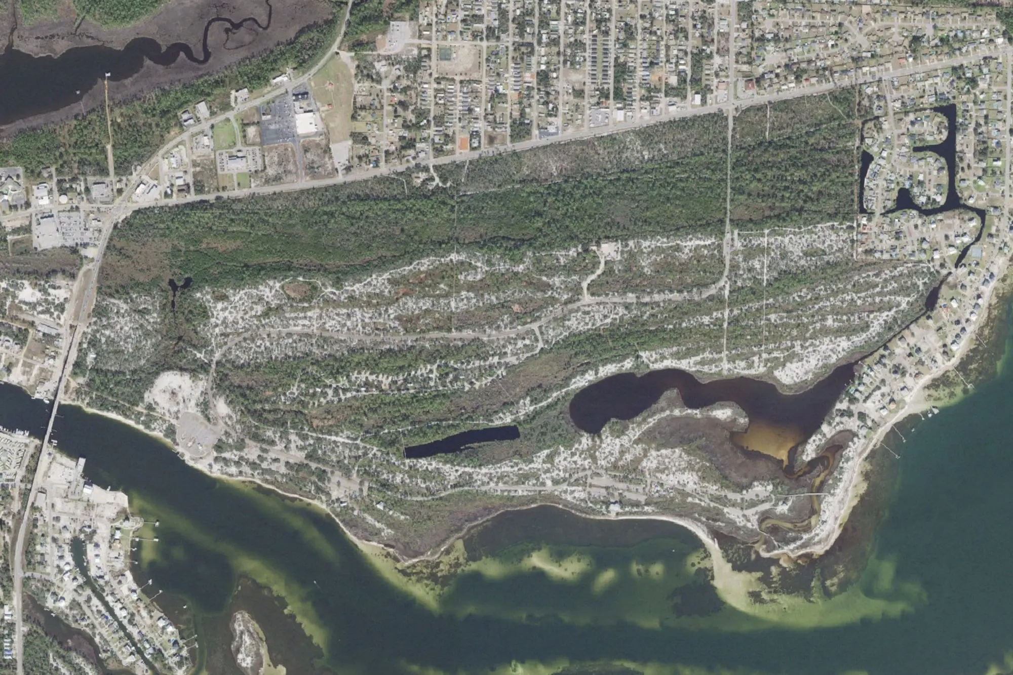 Aerial view of Big Lagoon State Park