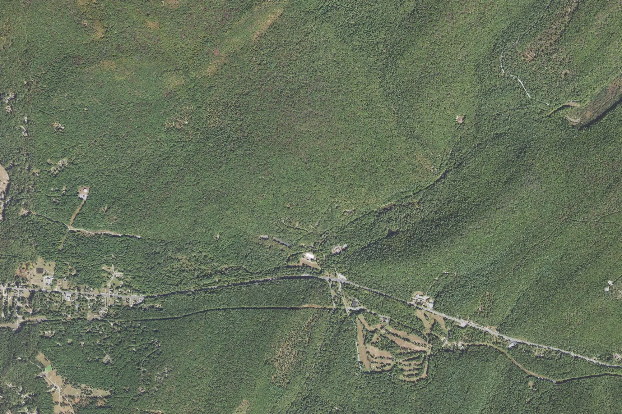 Aerial view of Caledonia State Park
