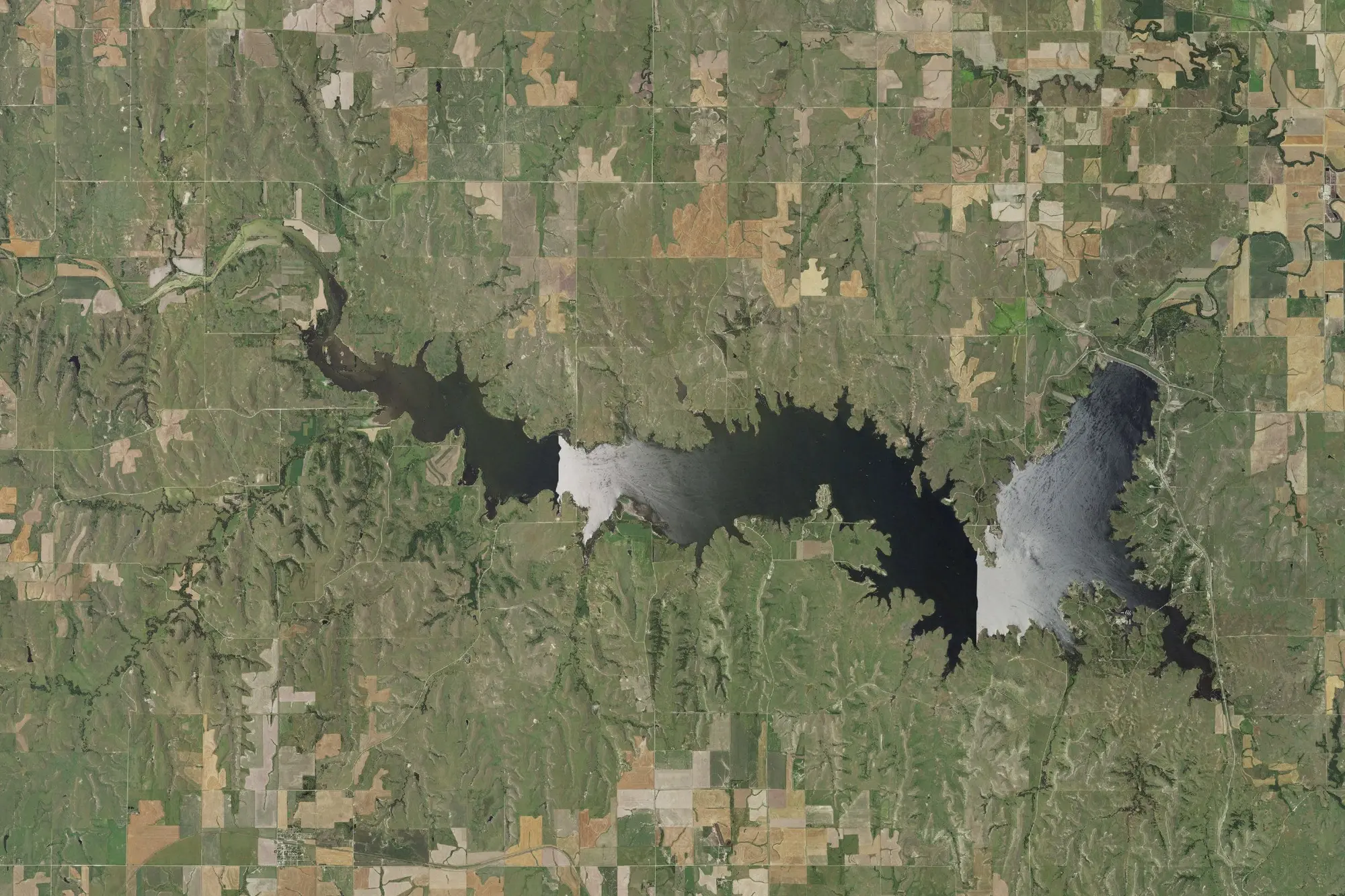 Aerial view of Wilson Recreation Area