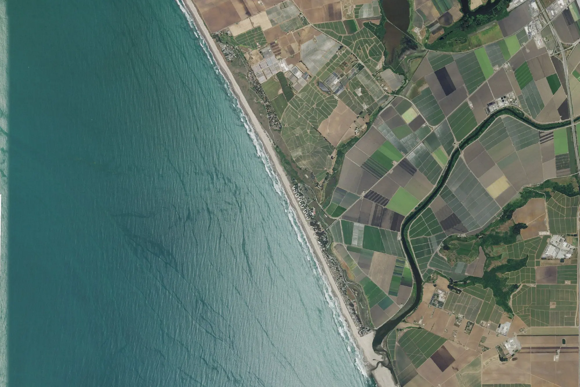 Aerial view of Sunset State Beach