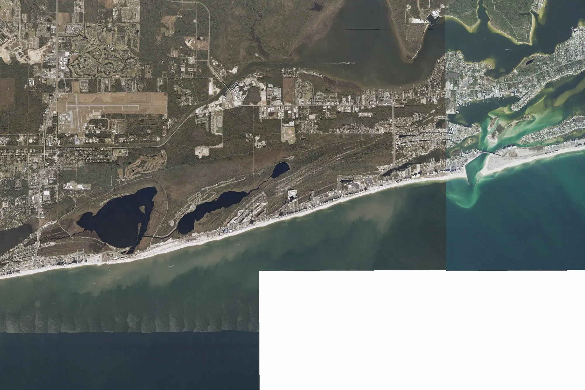 Aerial view of Gulf State Park