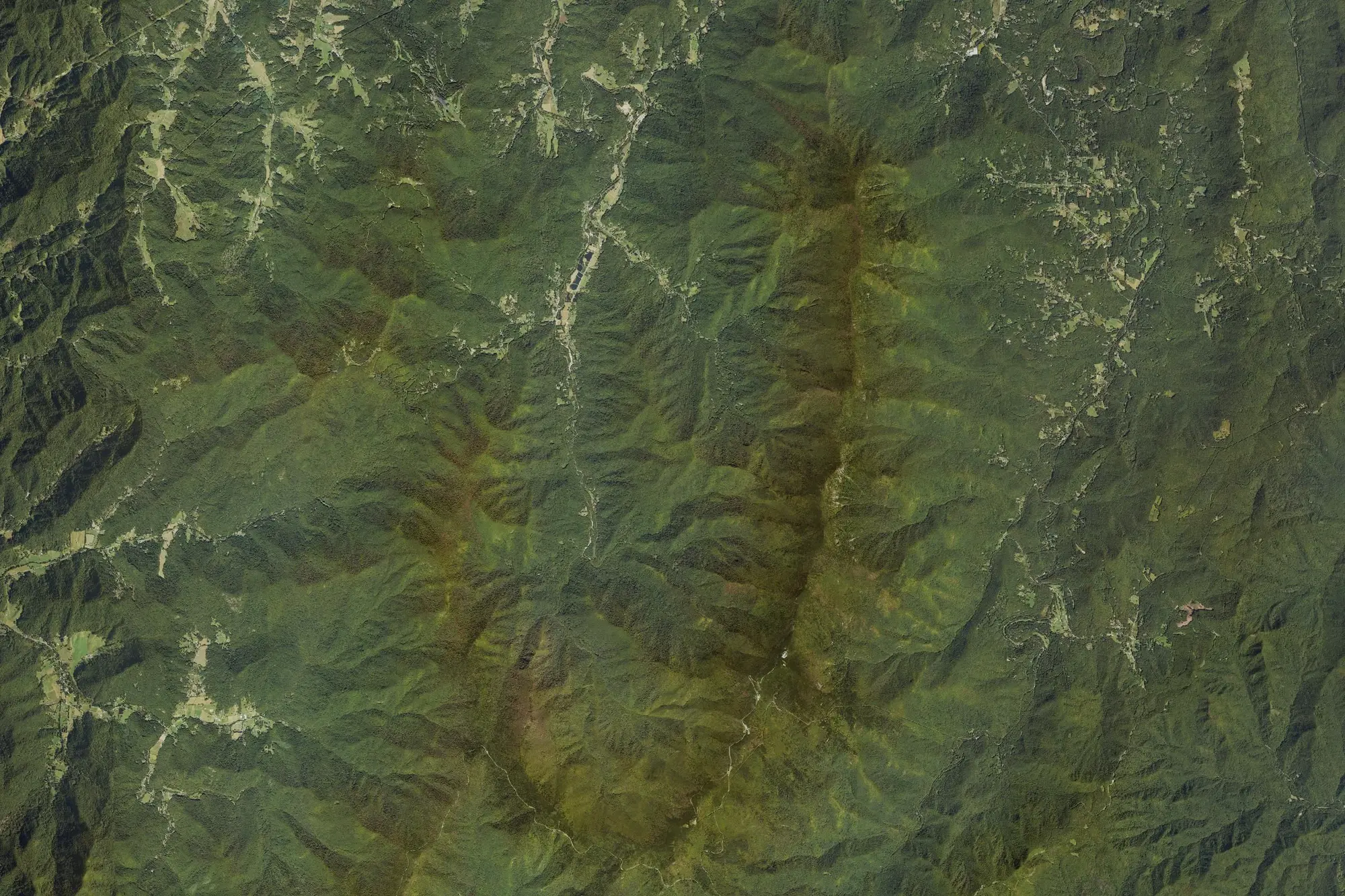 Aerial view of Mount Mitchell State Park