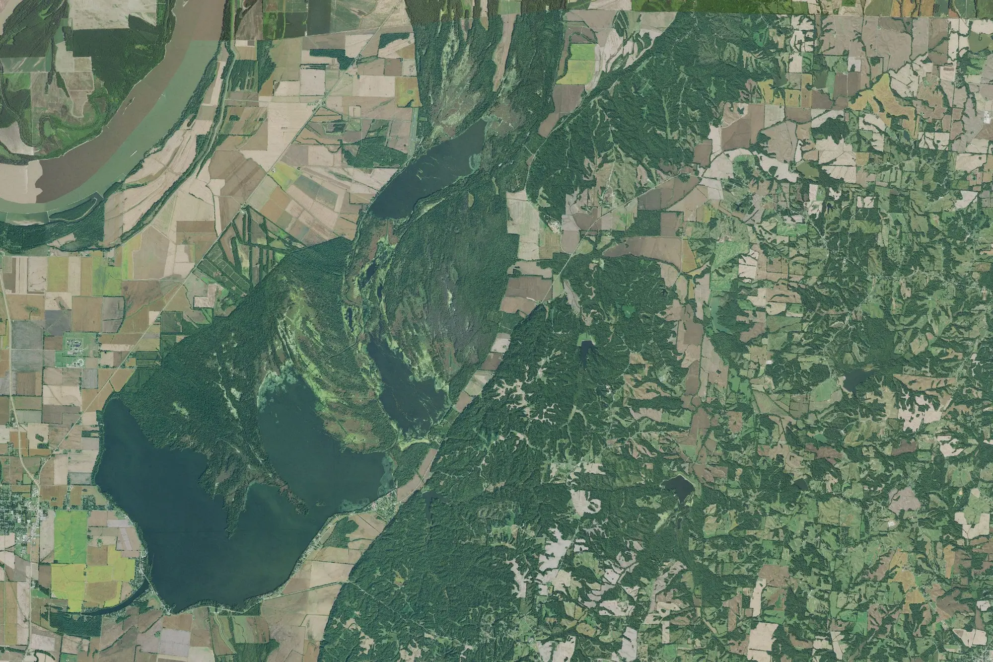 Aerial view of Reelfoot