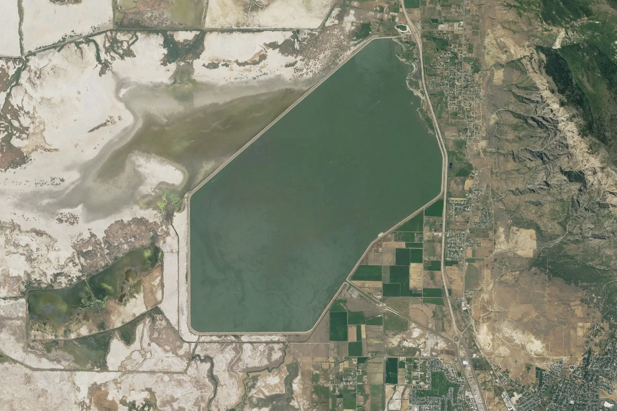 Aerial view of Willard Bay State Park