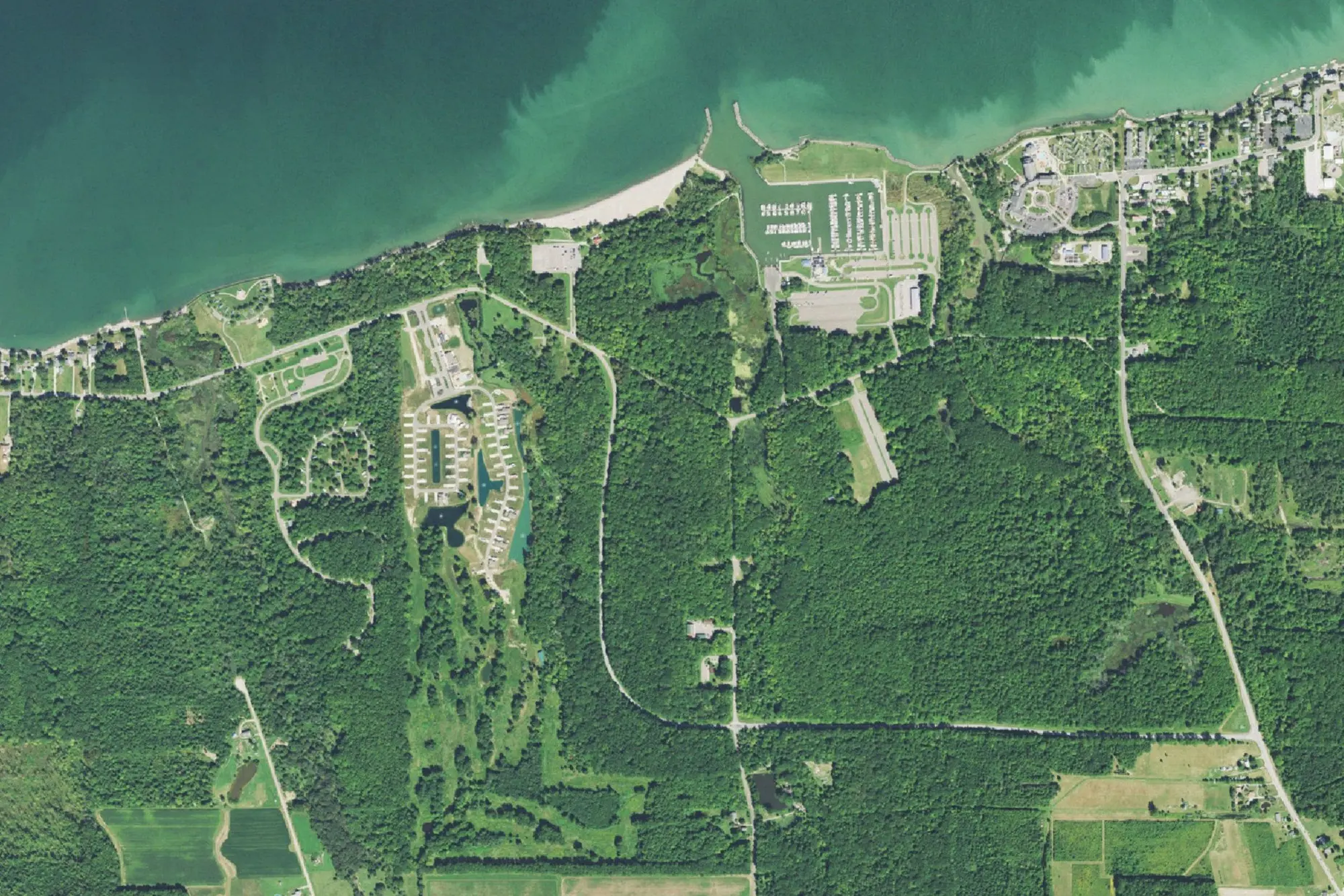 Aerial view of Geneva State Park
