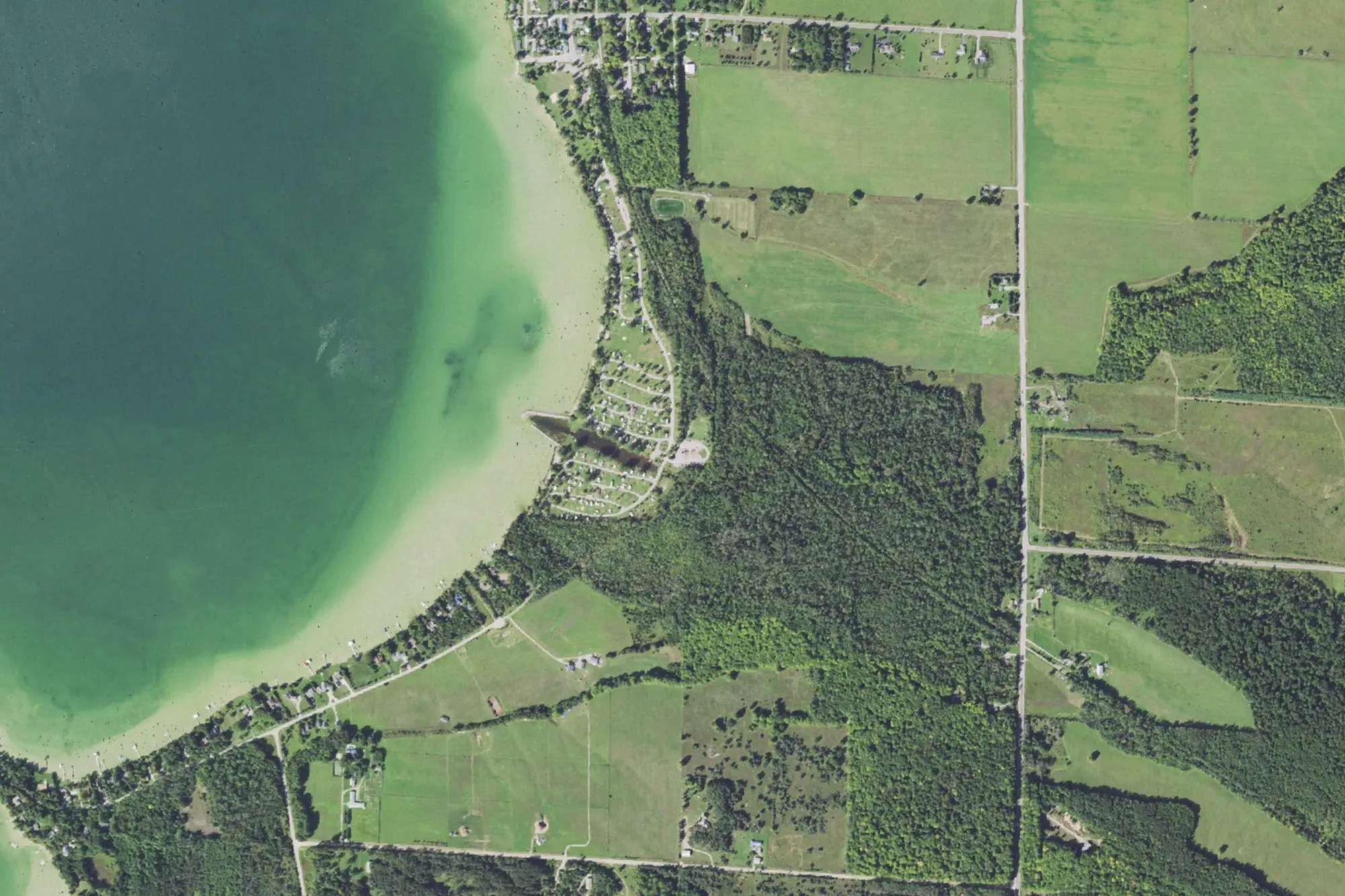 Aerial view of Aloha State Park