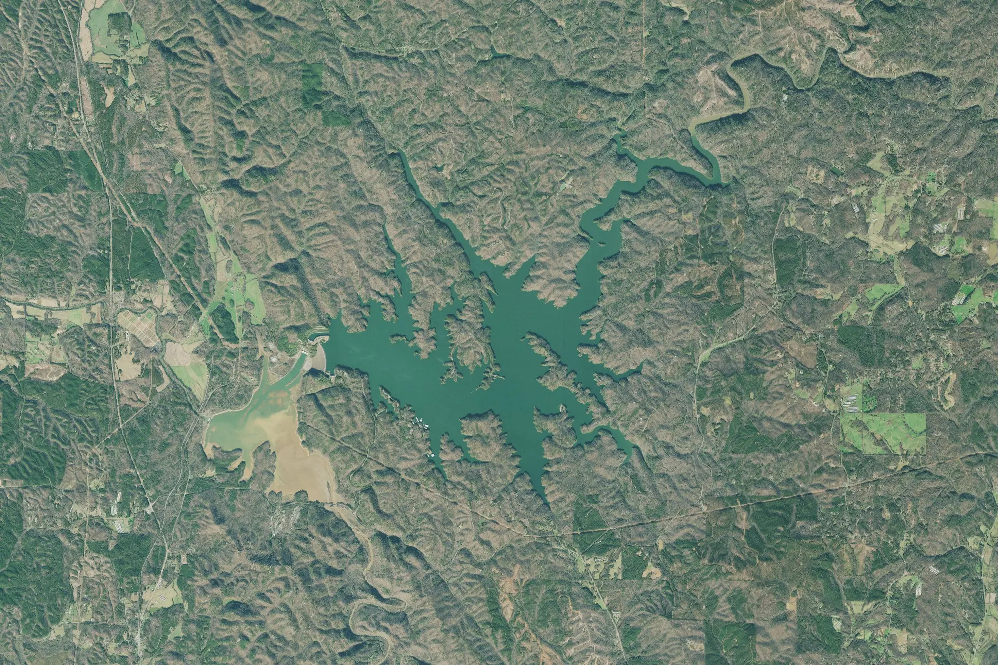 Aerial view of Carters Recreation Area