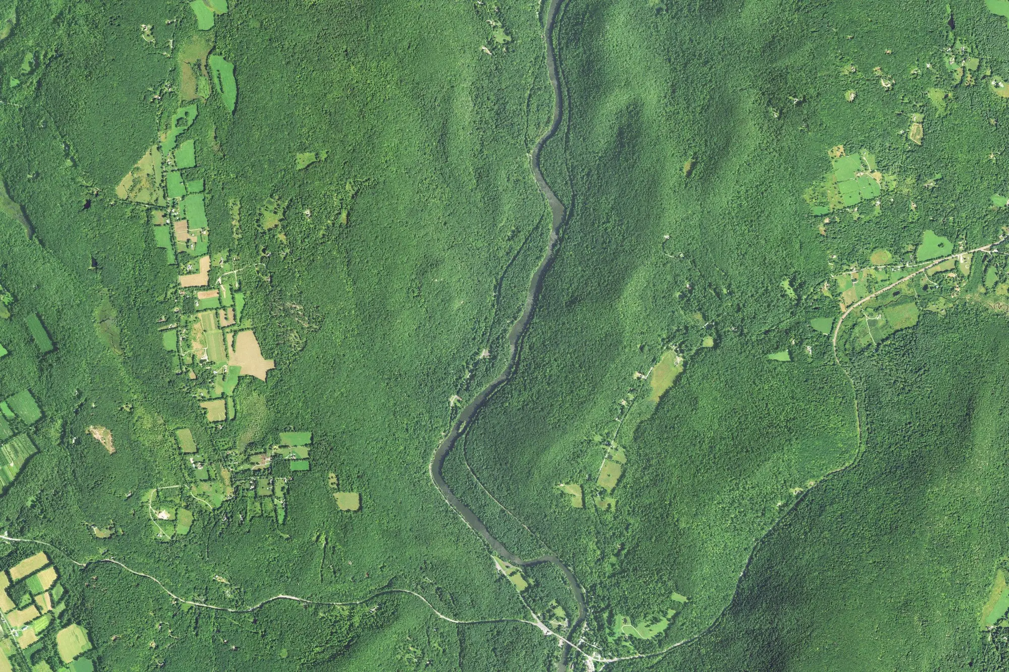 Aerial view of Housatonic Meadows State Park