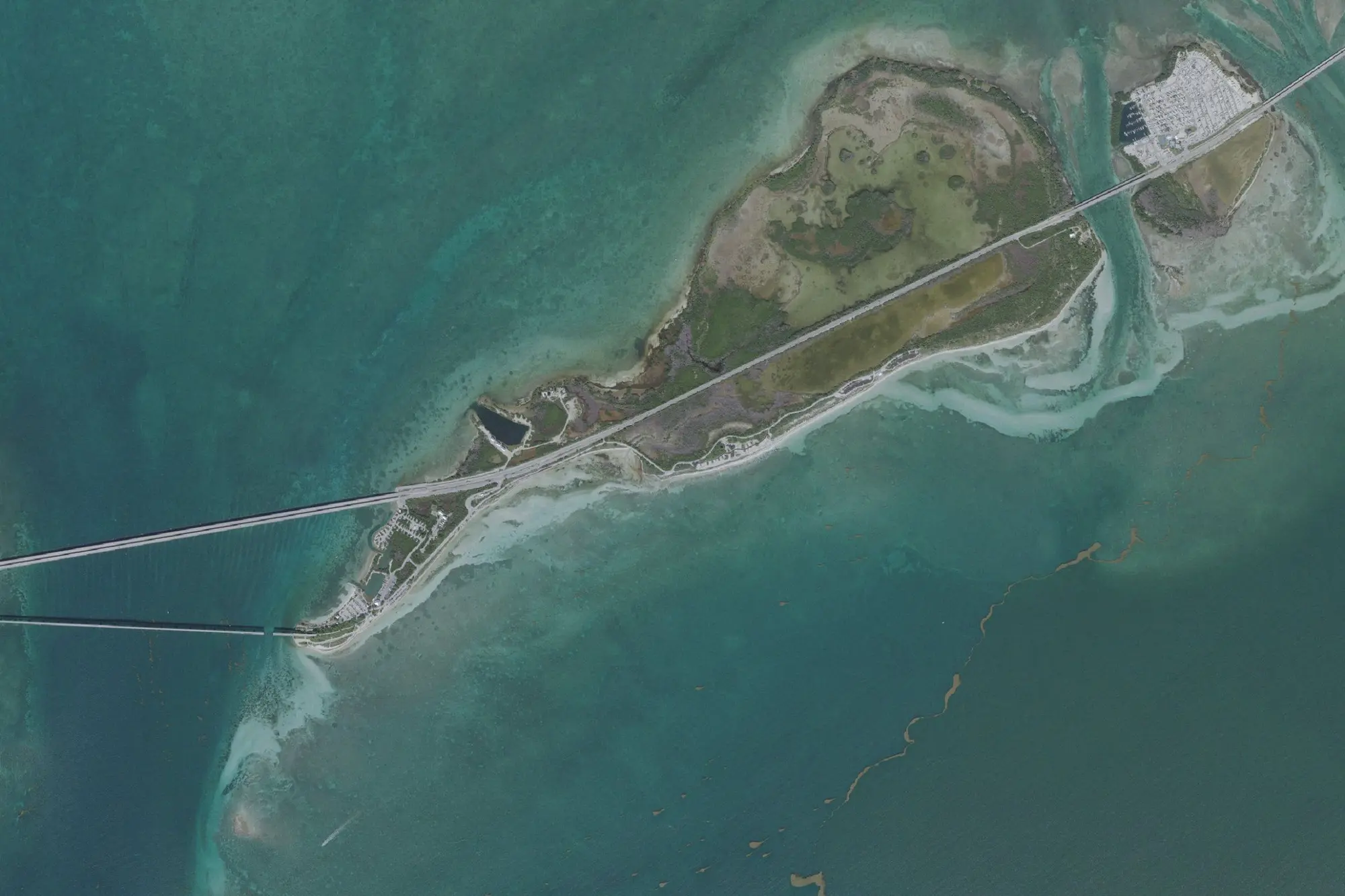 Aerial view of Bahia Honda State Park