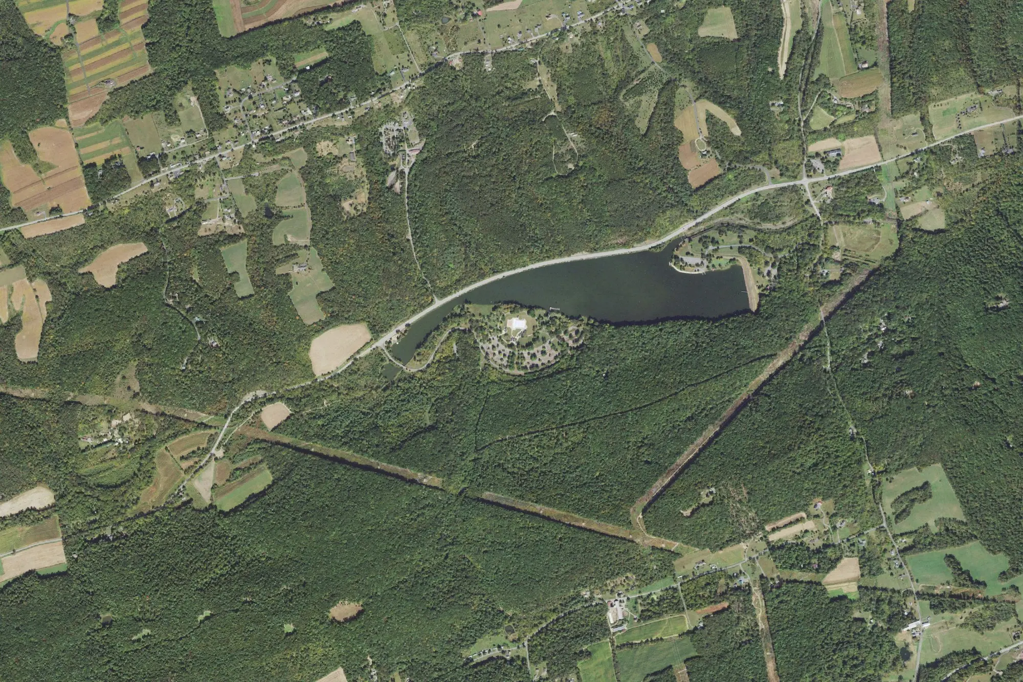 Aerial view of Little Buffalo State Park