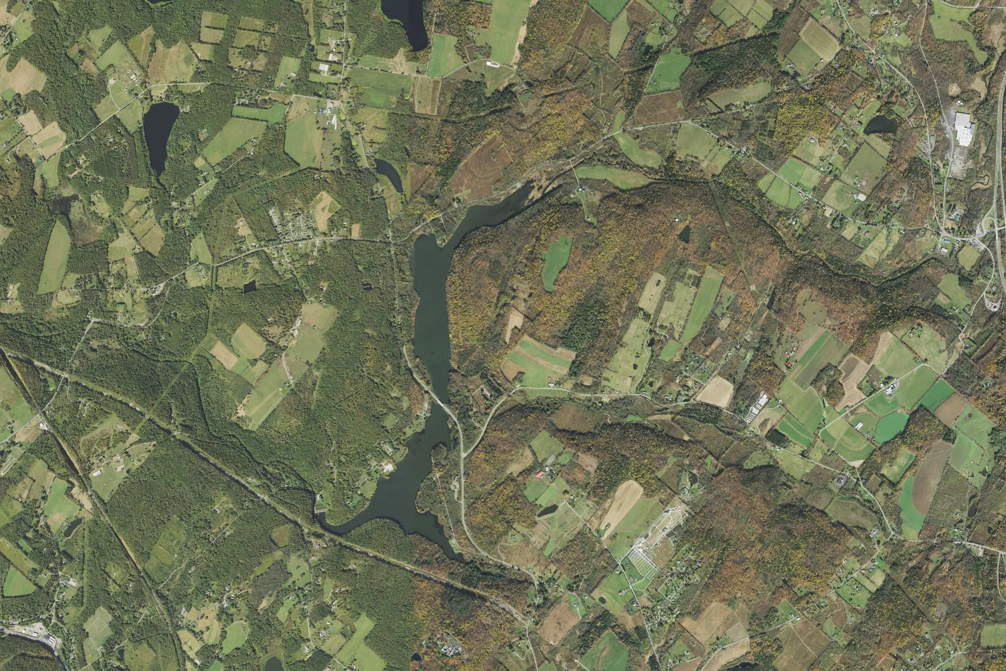 Aerial view of Lackawanna State Park