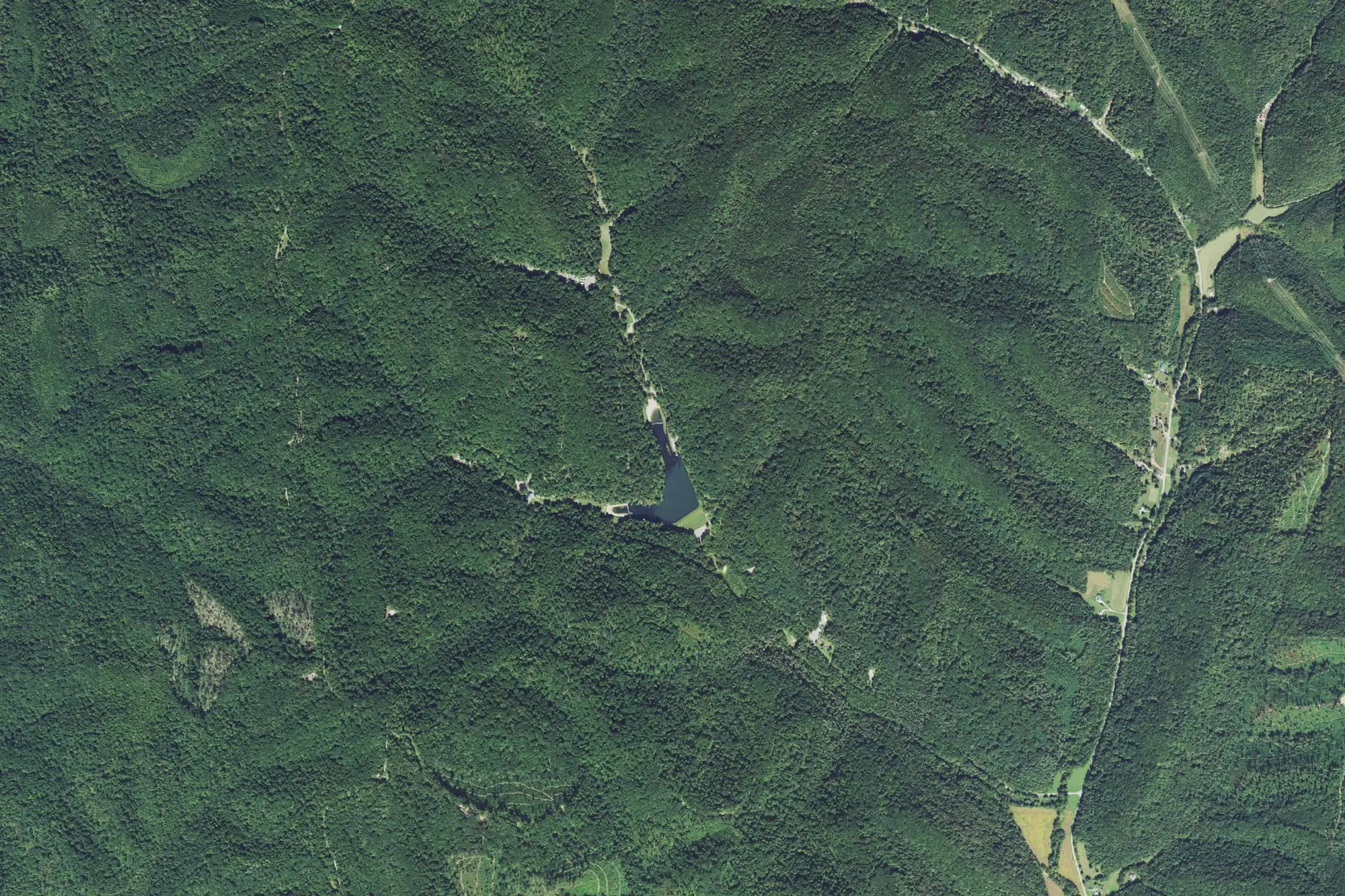 Aerial view of Tar Hollow State Park