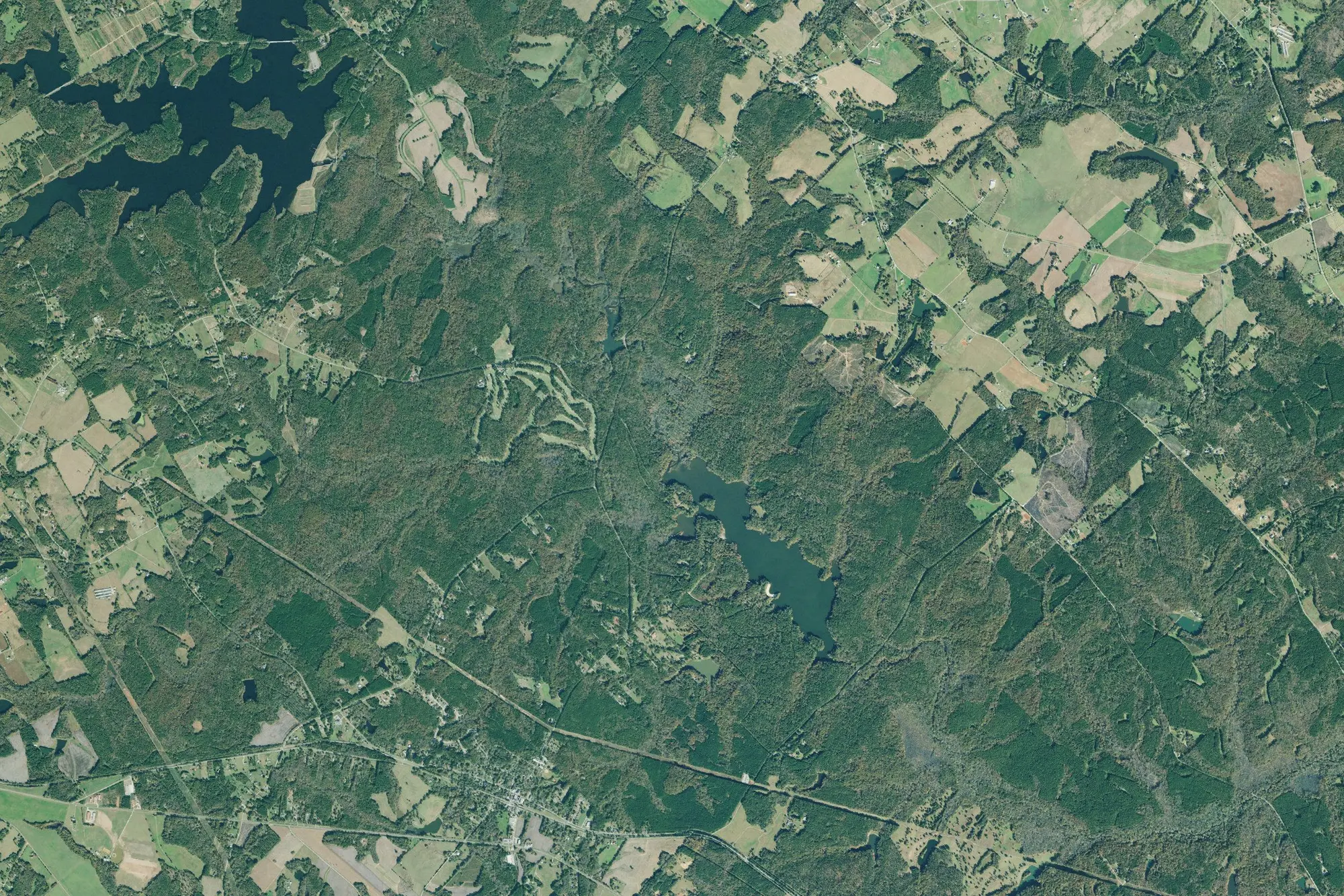 Aerial view of Hard Labor Creek State Park