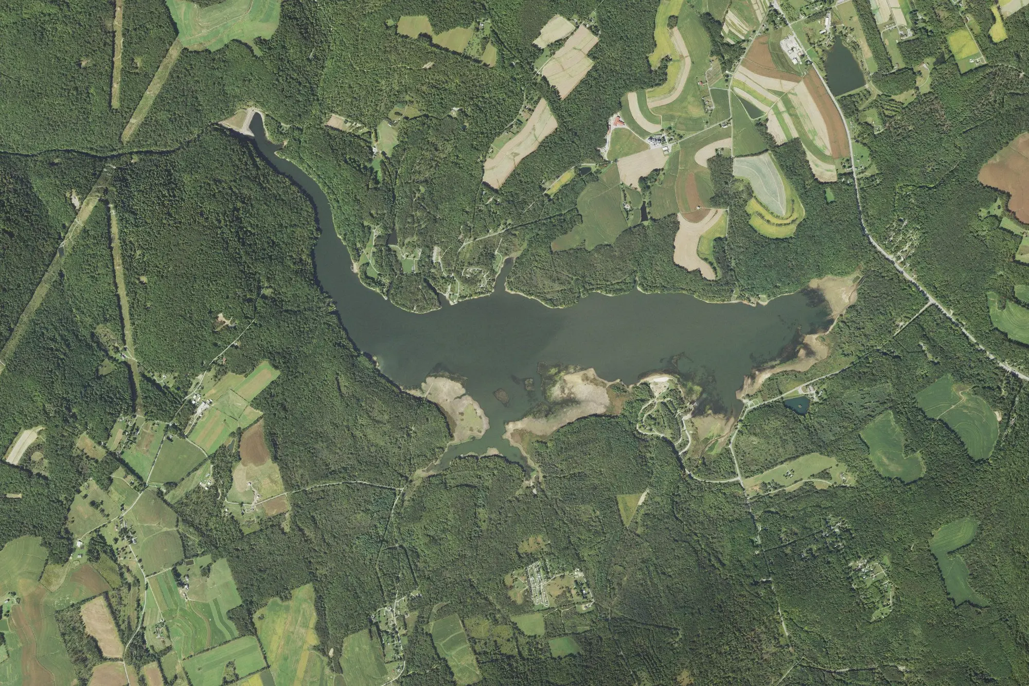 Aerial view of Yellow Creek State Park