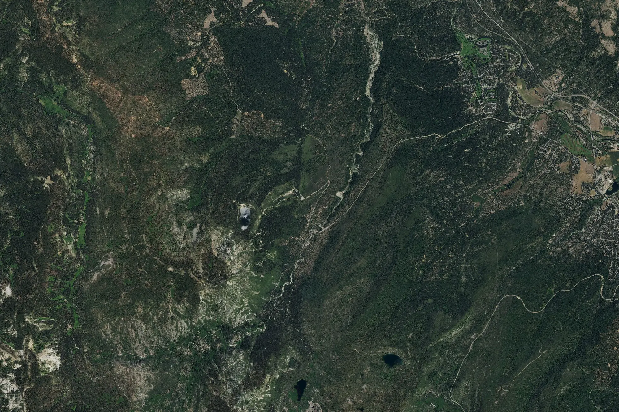 Aerial view of Plumas-Eureka State Park