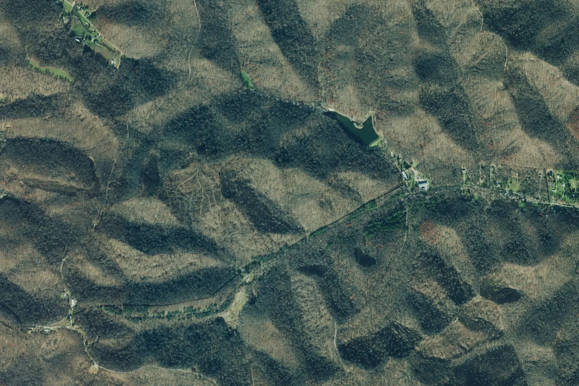 Aerial view of Scioto Trail State Park