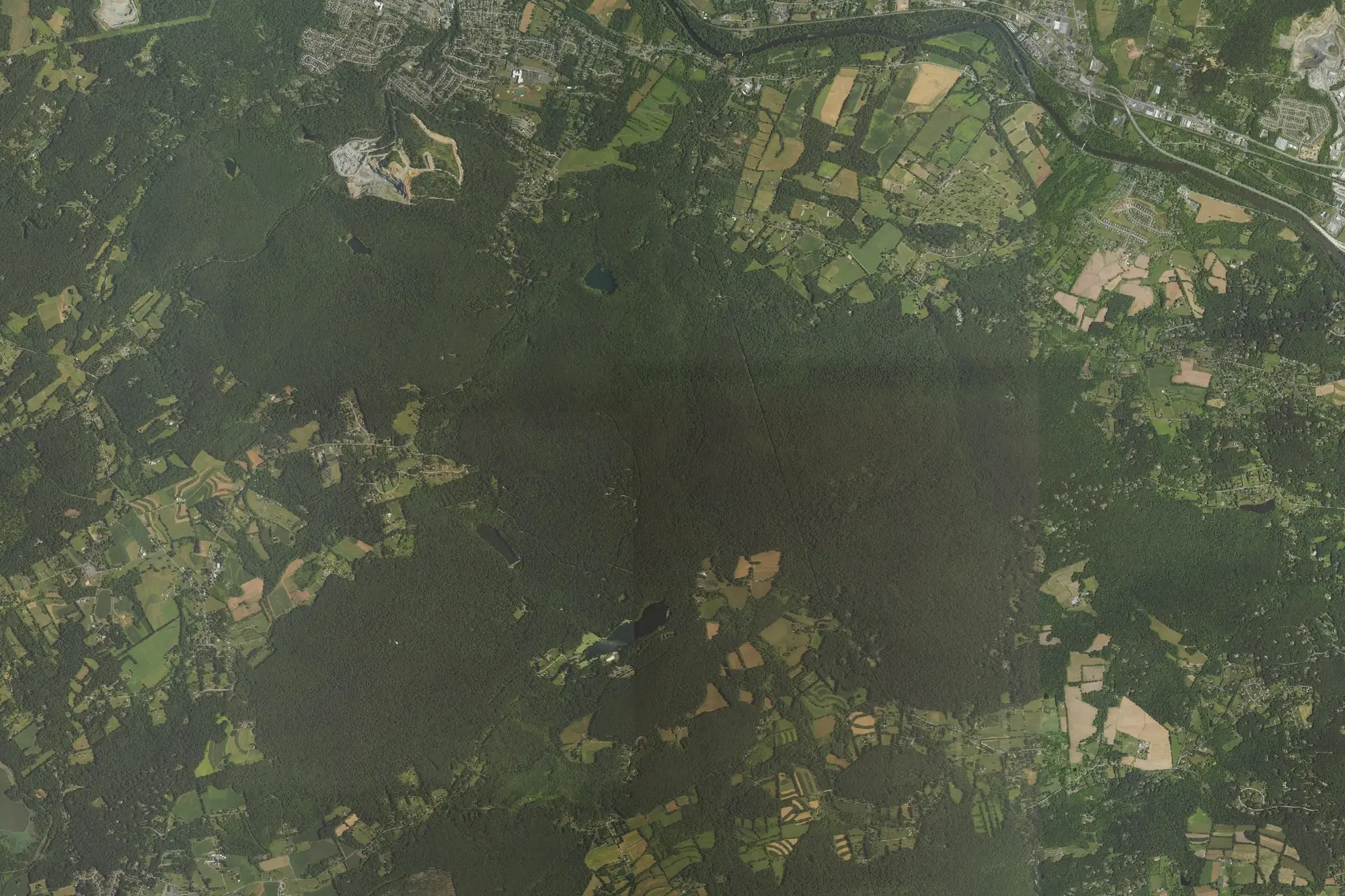 Aerial view of French Creek State Park