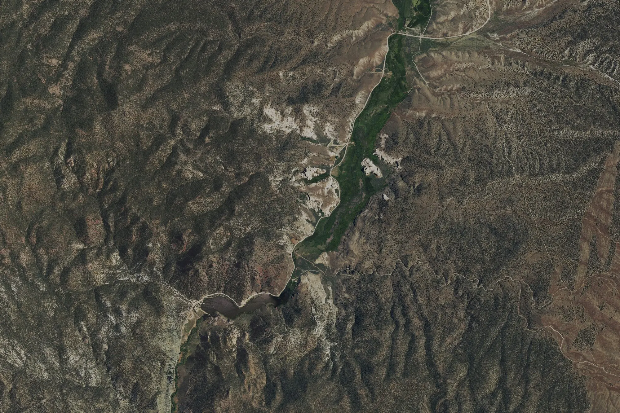 Aerial view of Spring Valley State Park