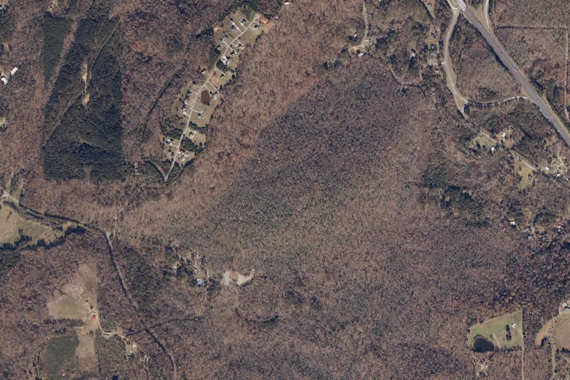 Aerial view of Rickwood Caverns State Park