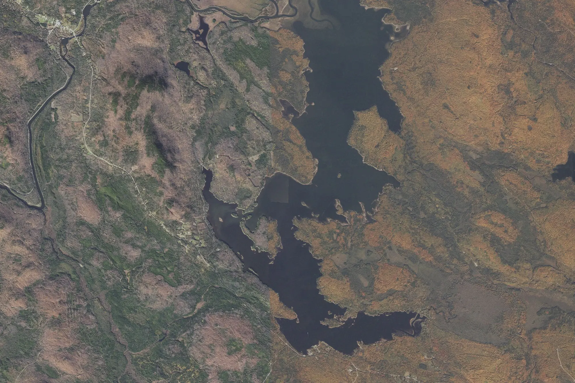 Aerial view of Umbagog State Park