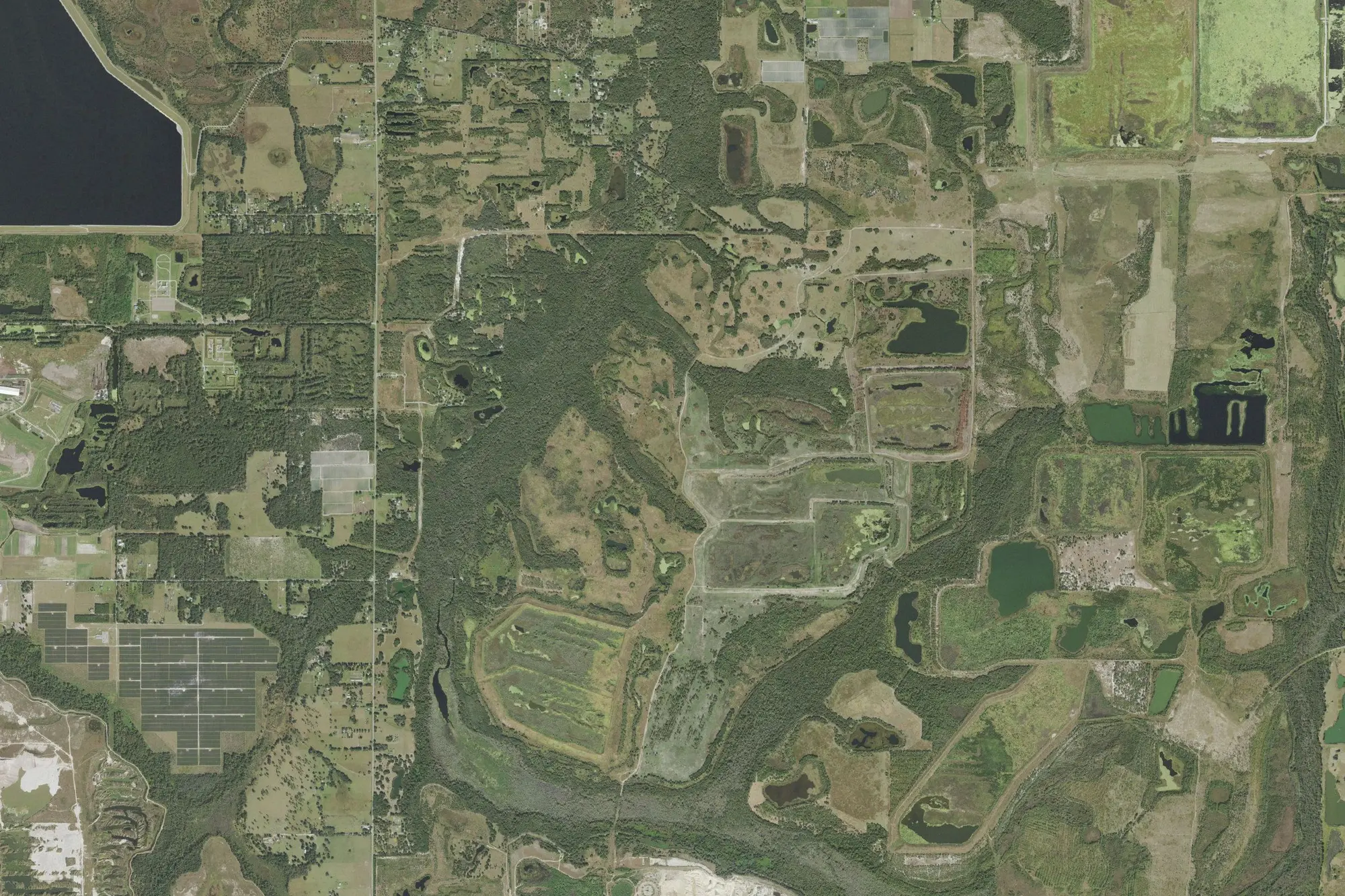 Aerial view of Alafia River State Park