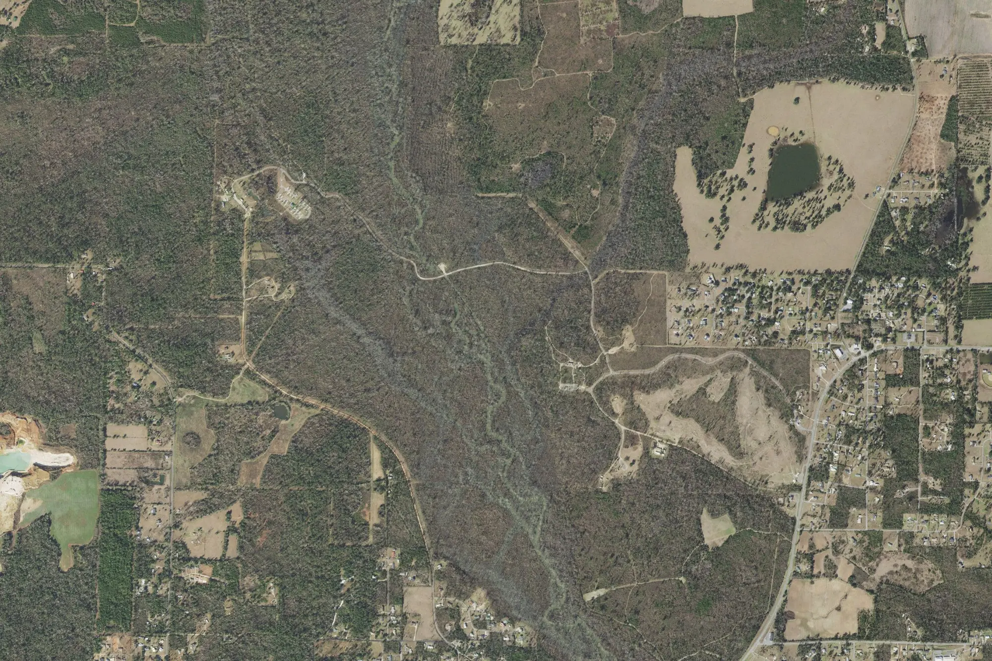 Aerial view of Florida Caverns State Park