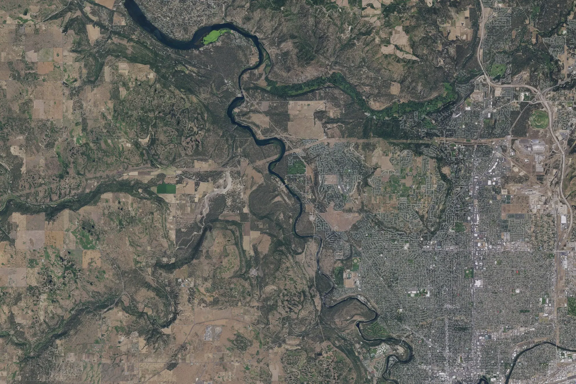Aerial view of Riverside