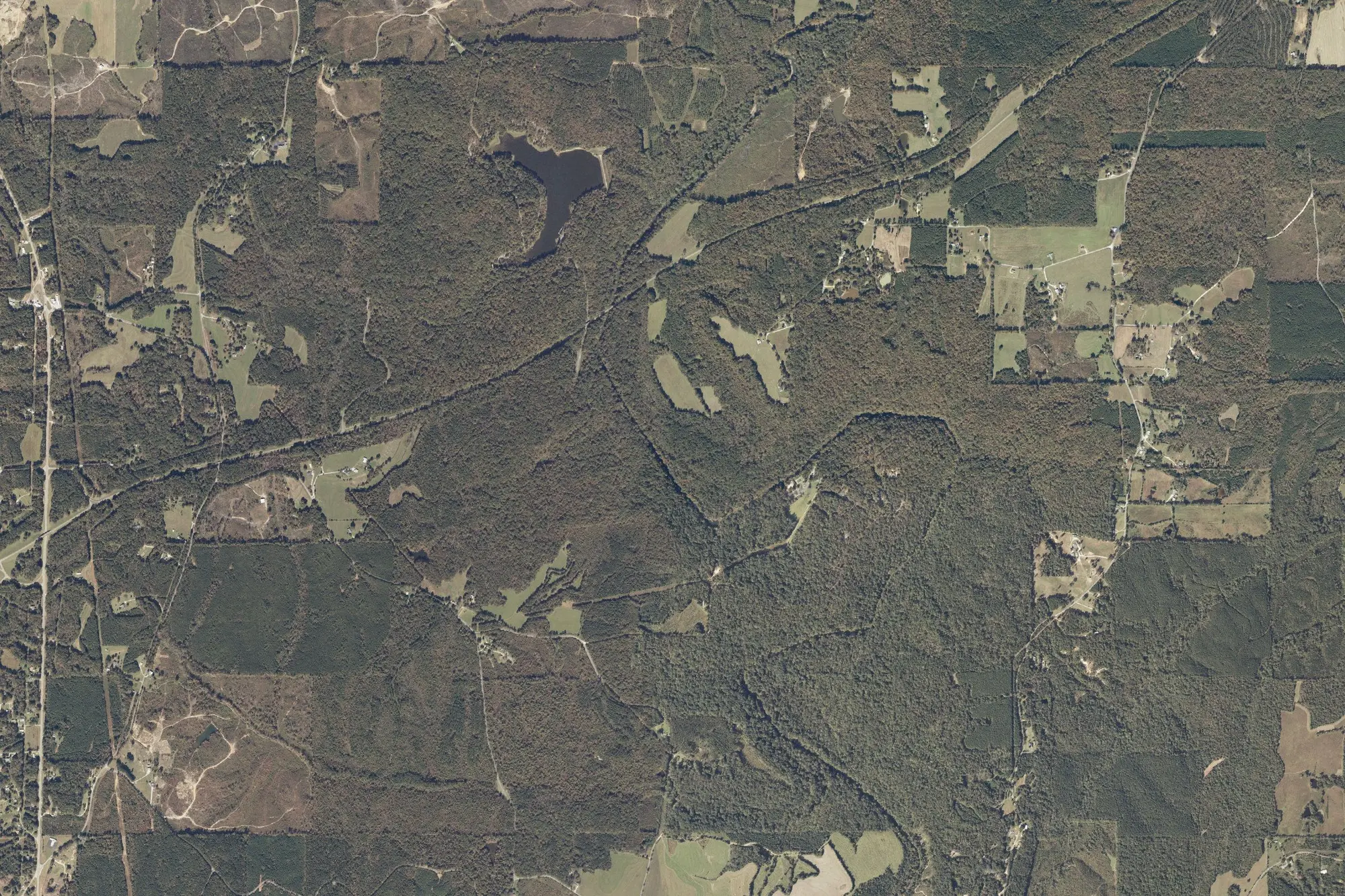 Aerial view of Tishomingo State Park