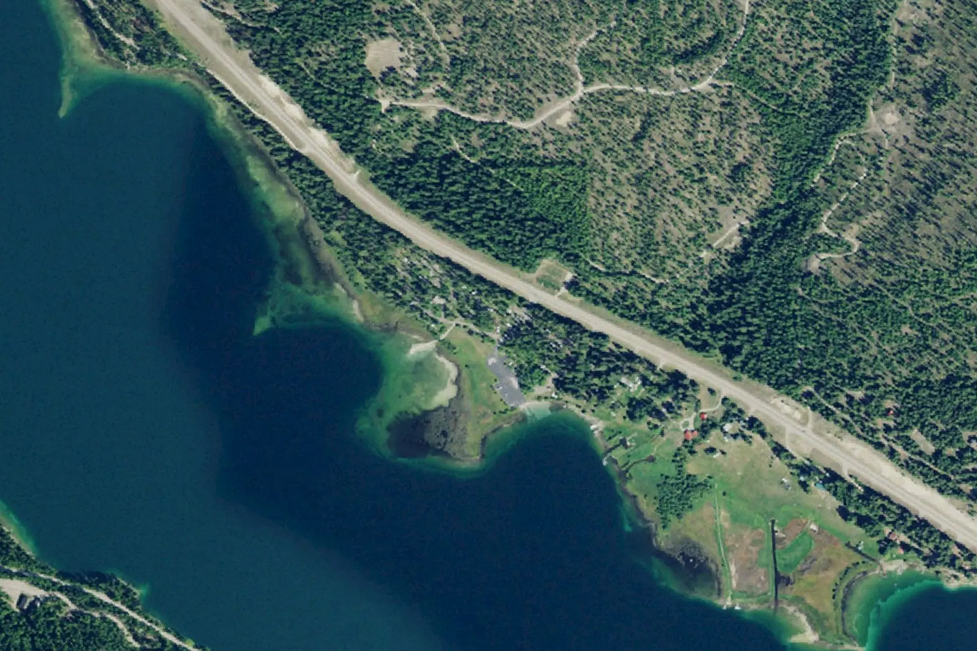 Aerial view of Logan State Park