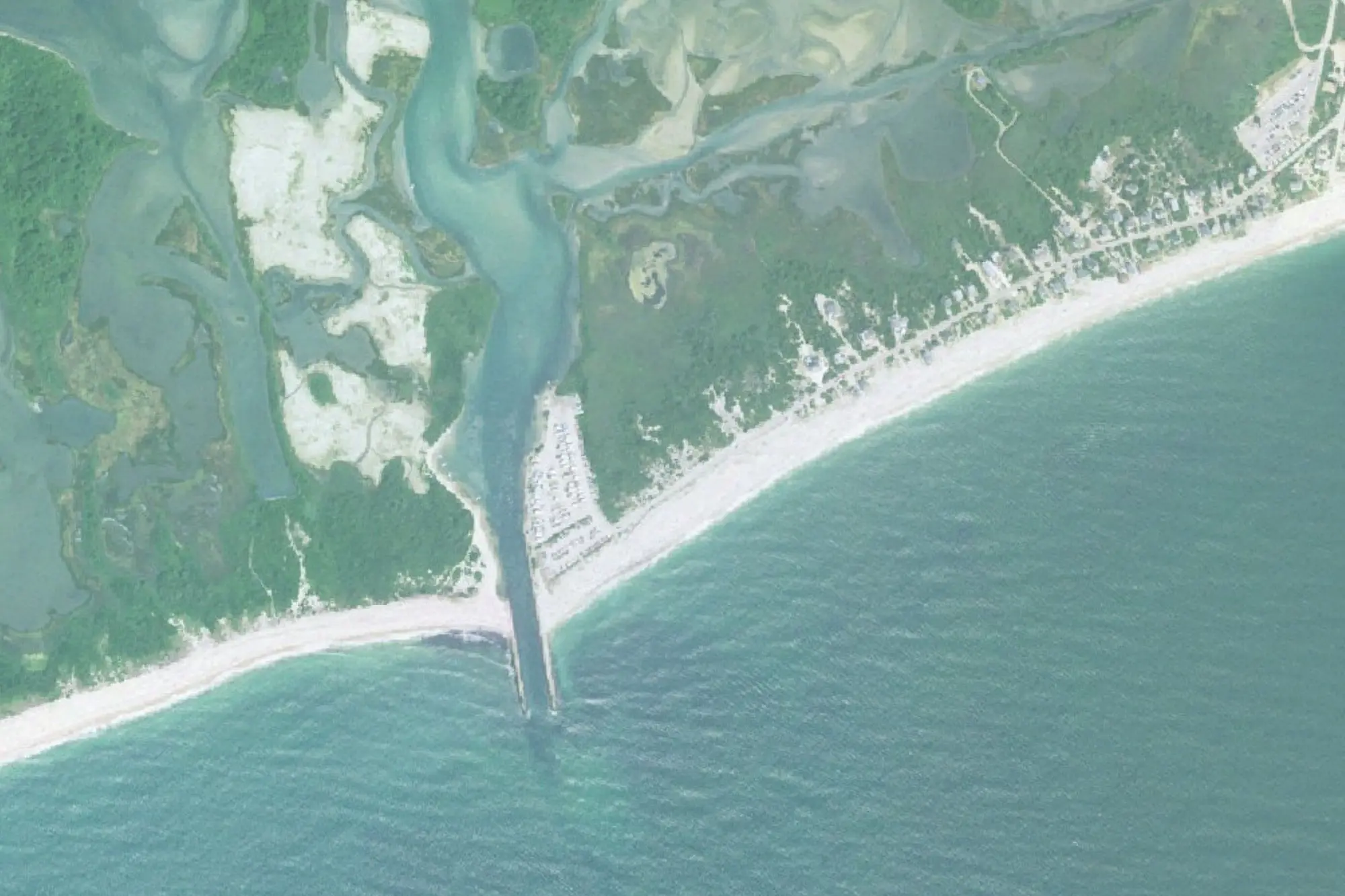 Aerial view of Charlestown Breachway
