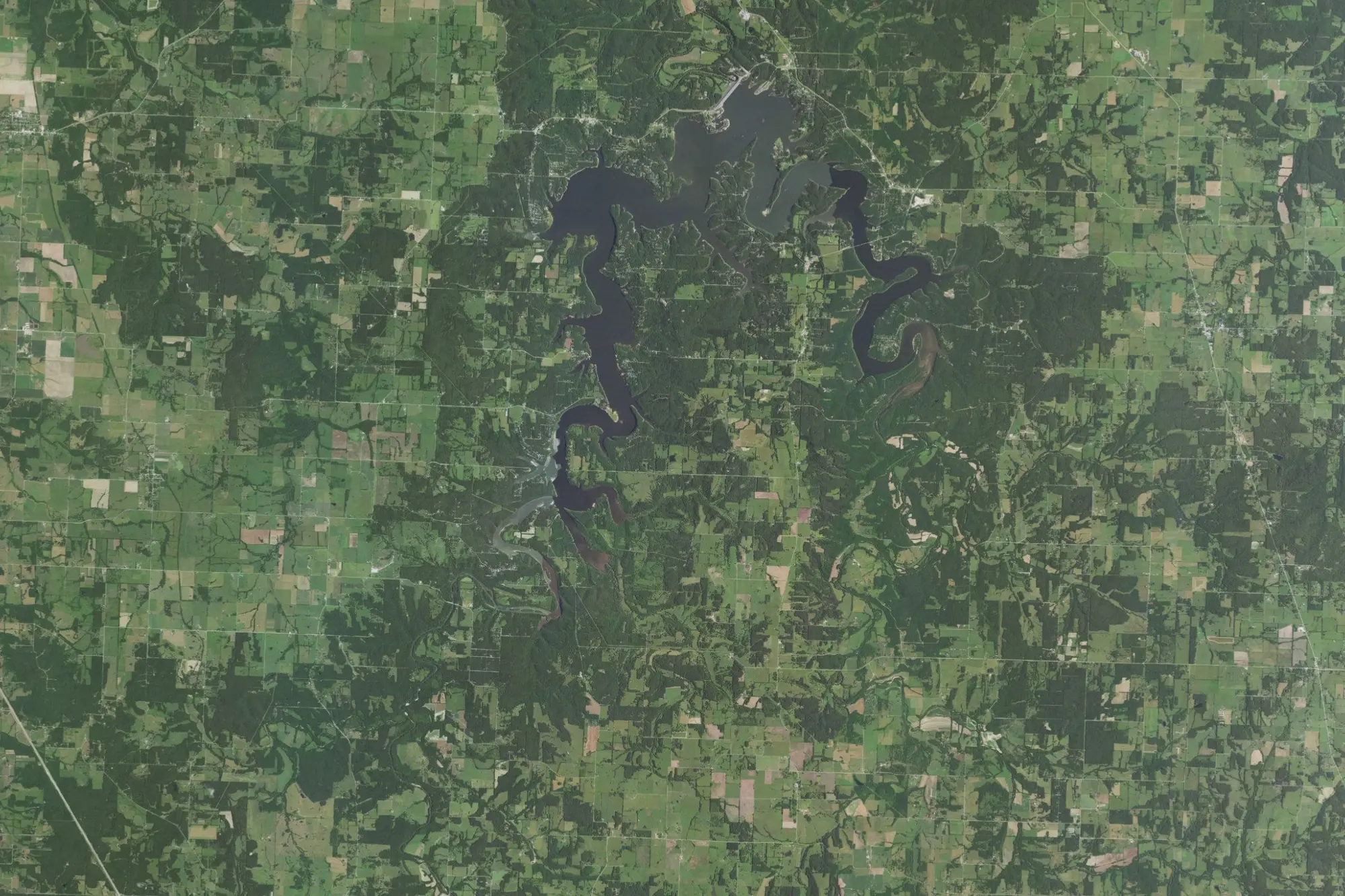 Aerial view of Pomme De Terre Recreation Area