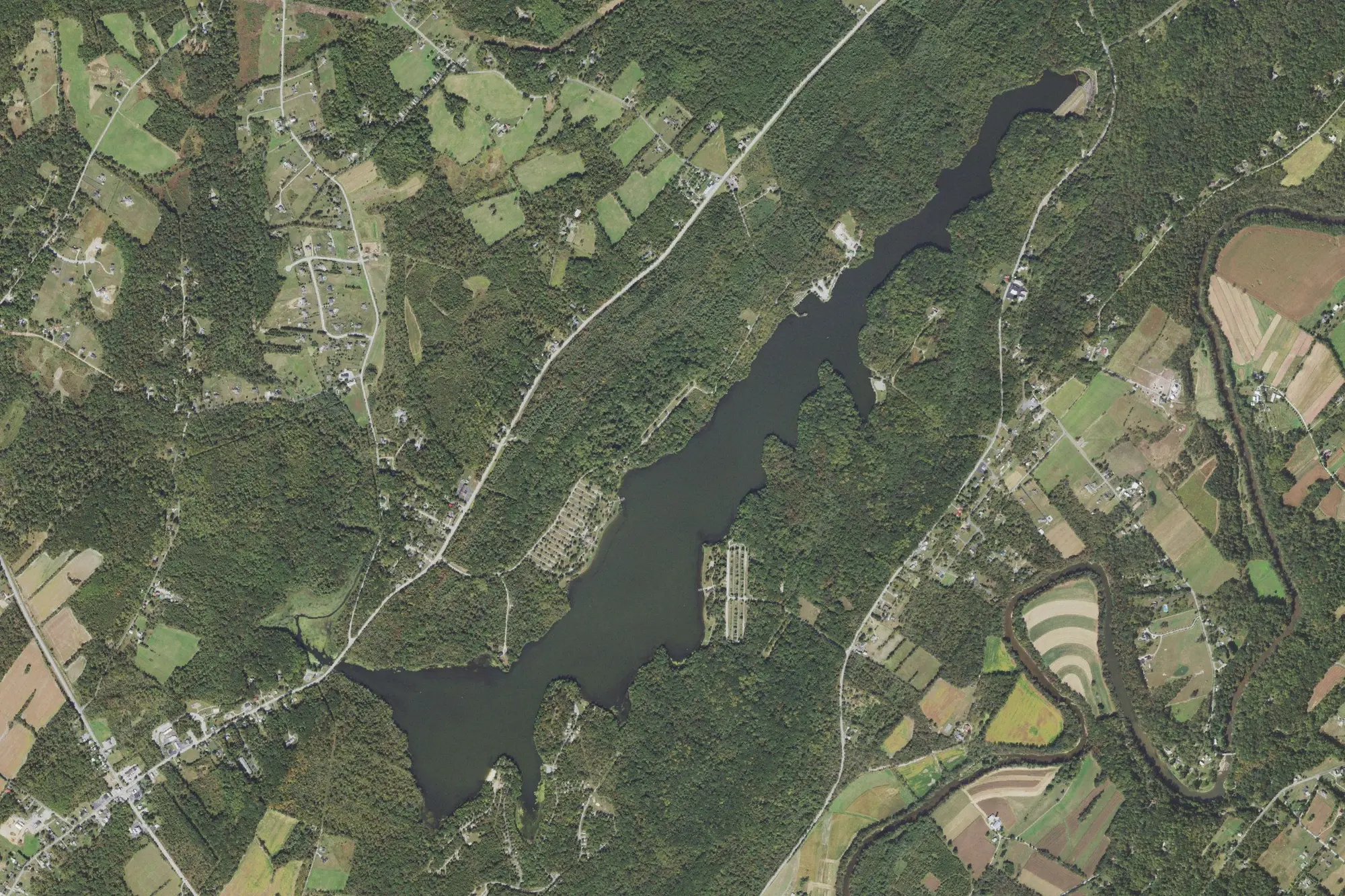 Aerial view of Gifford Pinchot State Park