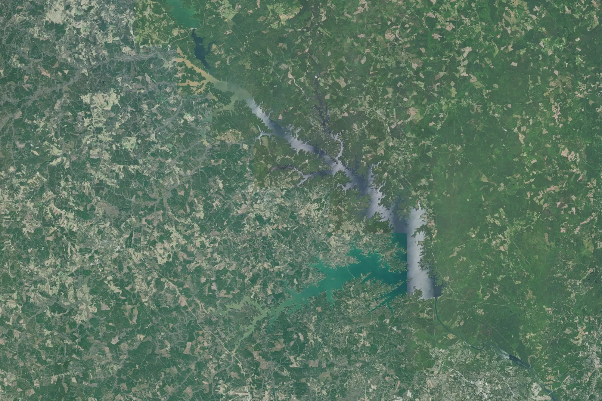 Aerial view of J. Strom Thurmond Recreation Area