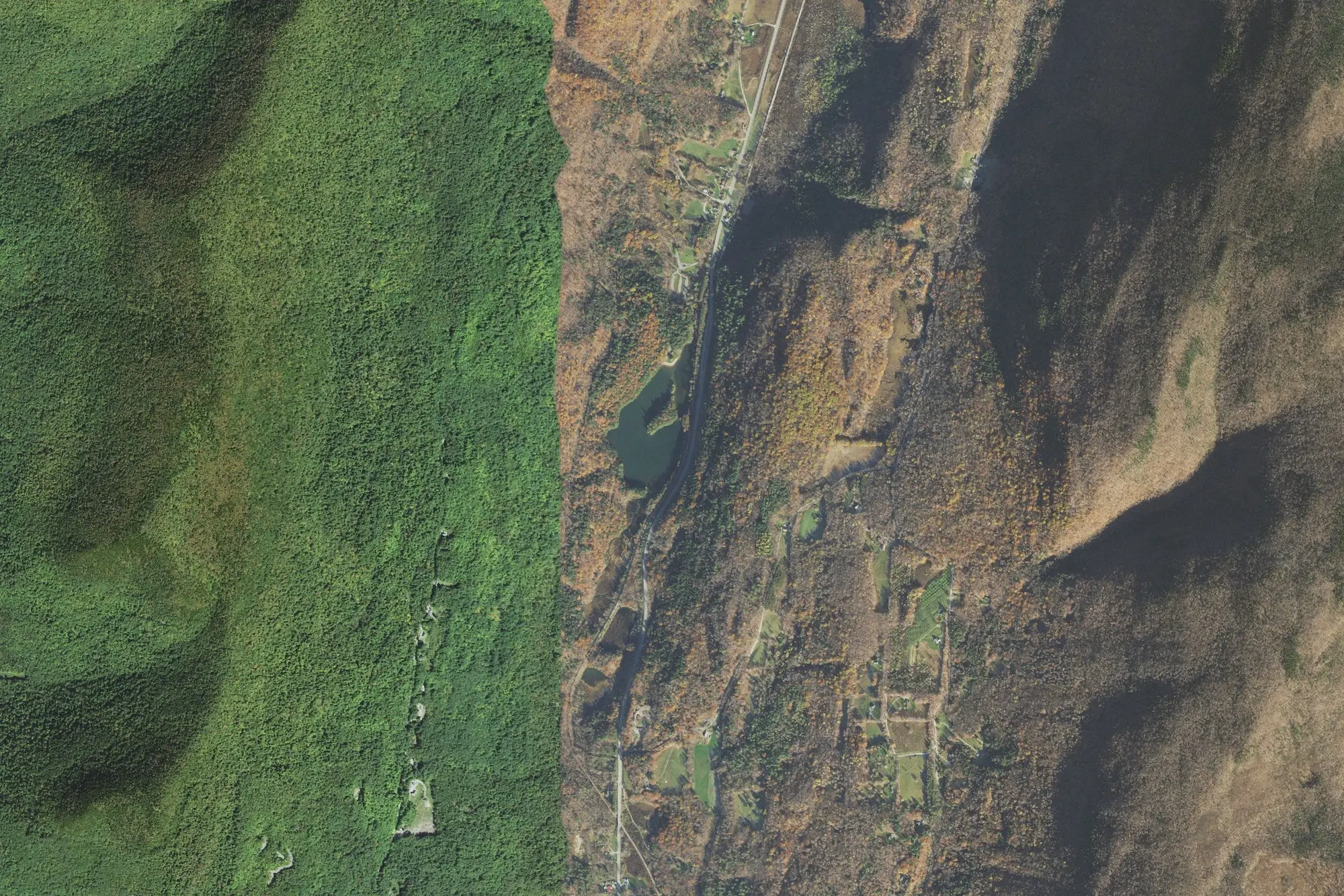 Aerial view of Emerald Lake State Park