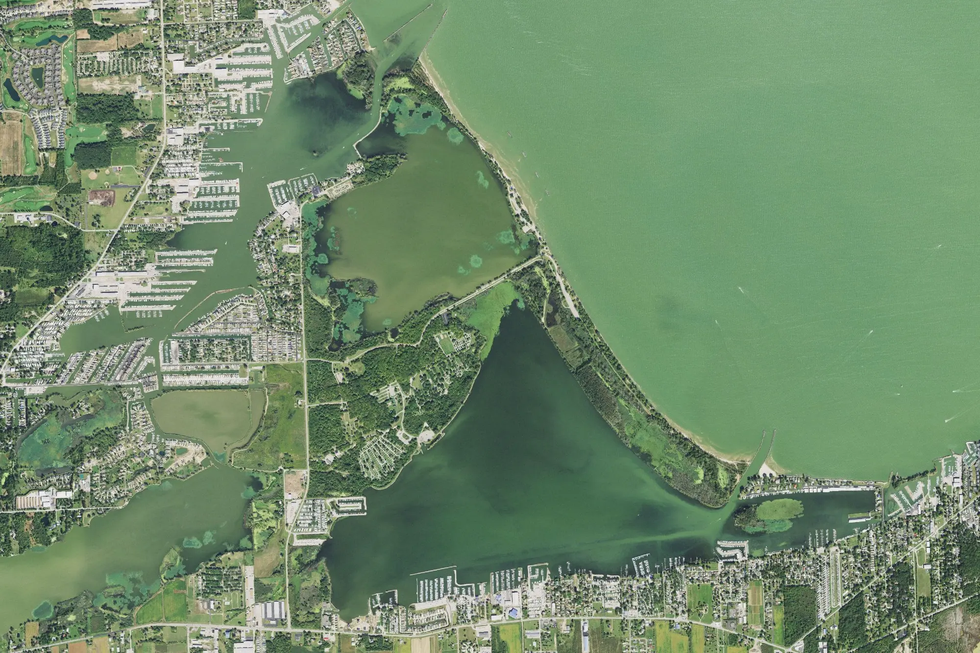 Aerial view of East Harbor State Park