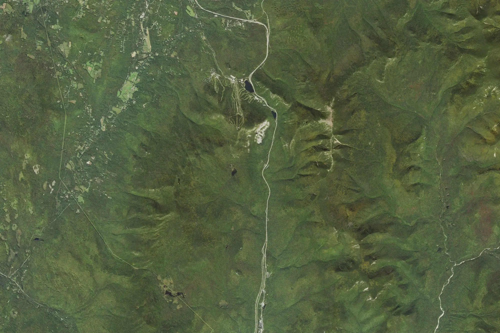 Aerial view of Franconia Notch State Park