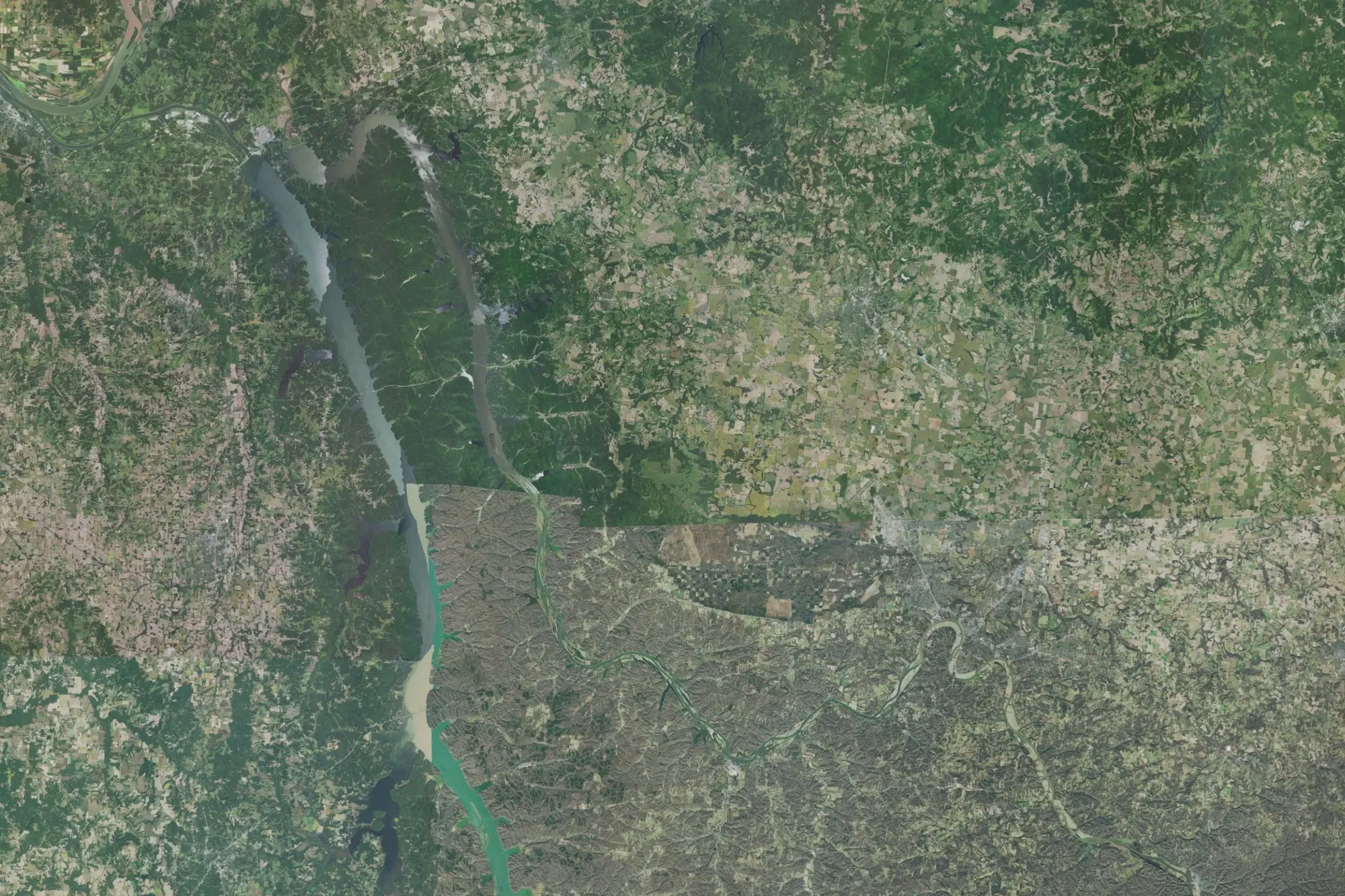 Aerial view of Barkley Recreation Area