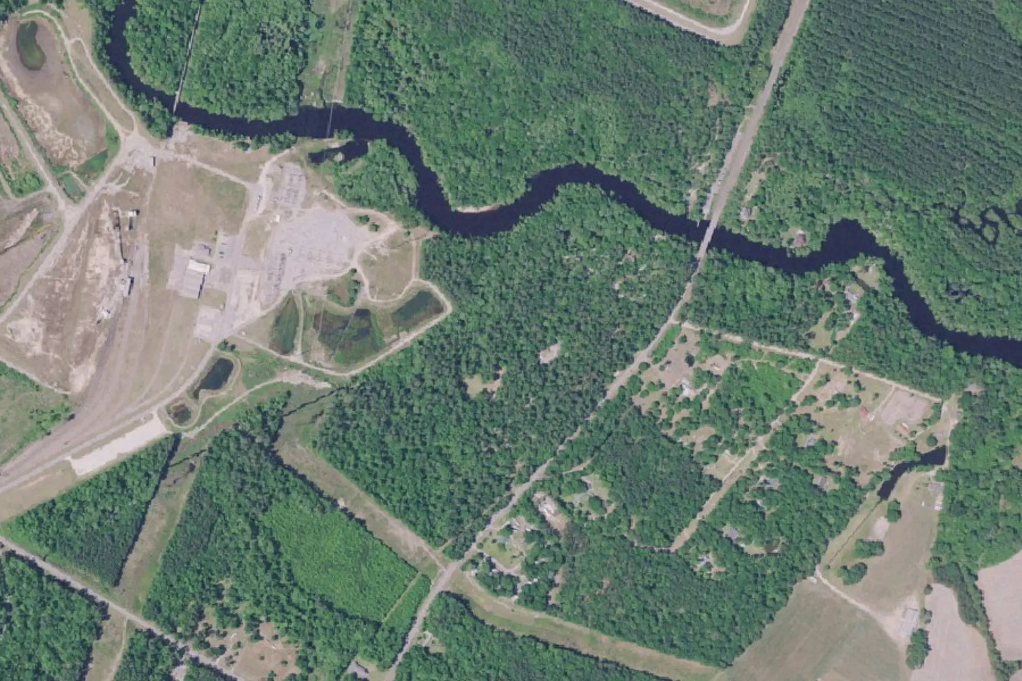 Aerial view of Colleton State Park