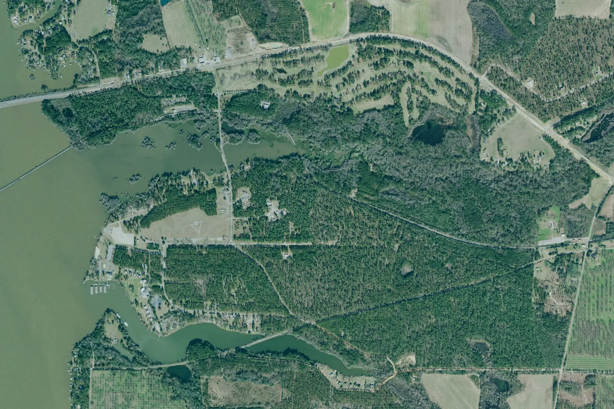 Aerial view of Georgia Veterans State Park