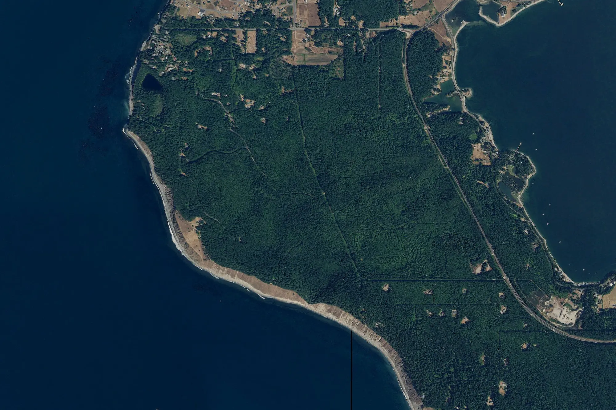 Aerial view of Fort Ebey