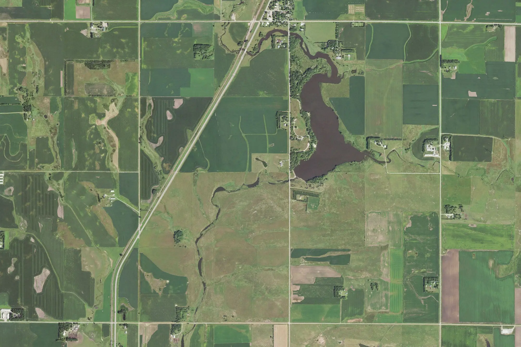 Aerial view of Split Rock Creek State Park