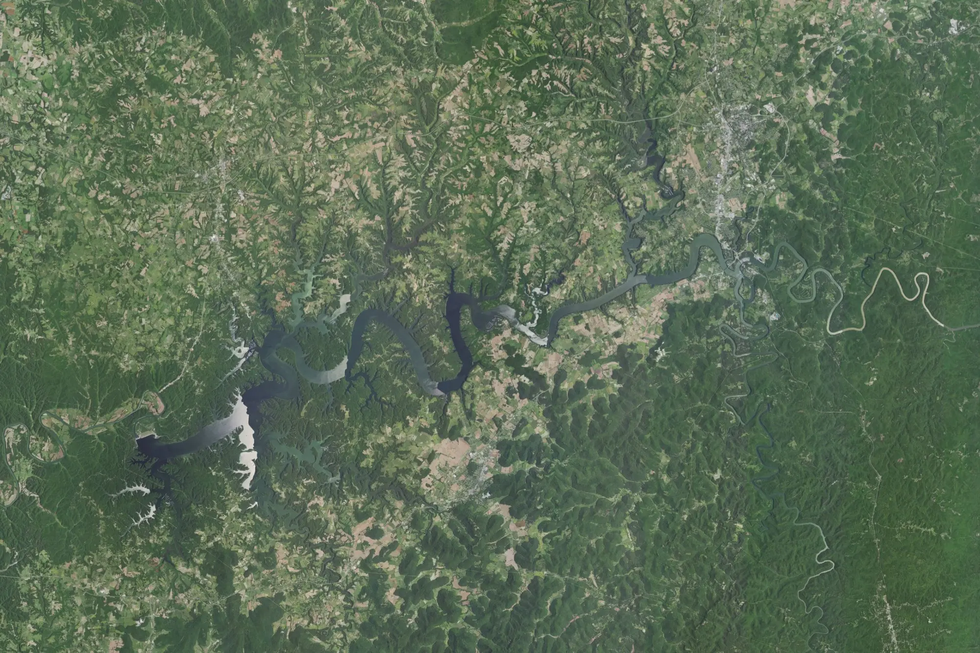 Aerial view of Cumberland Recreation Area
