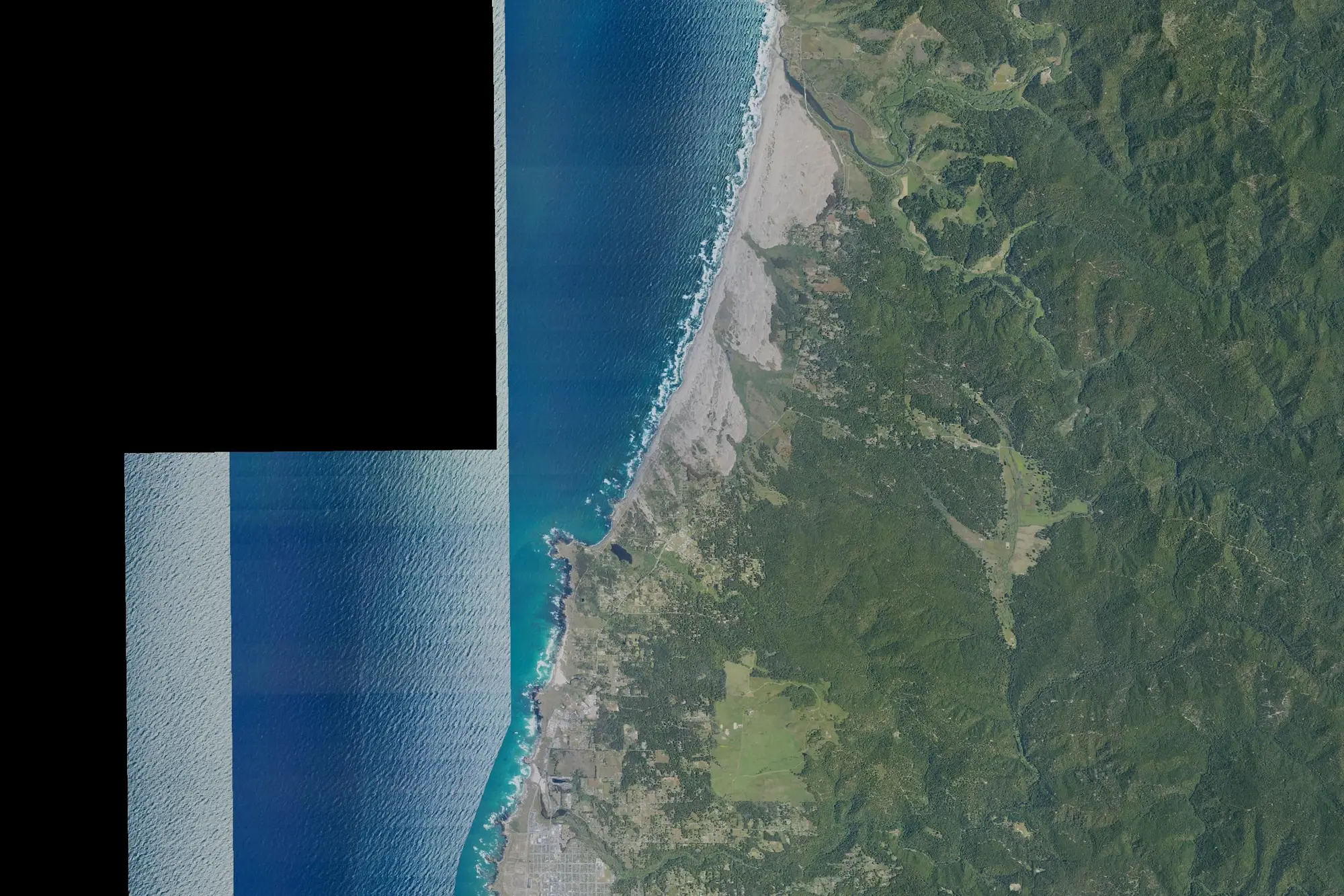 Aerial view of MacKerricher State Park